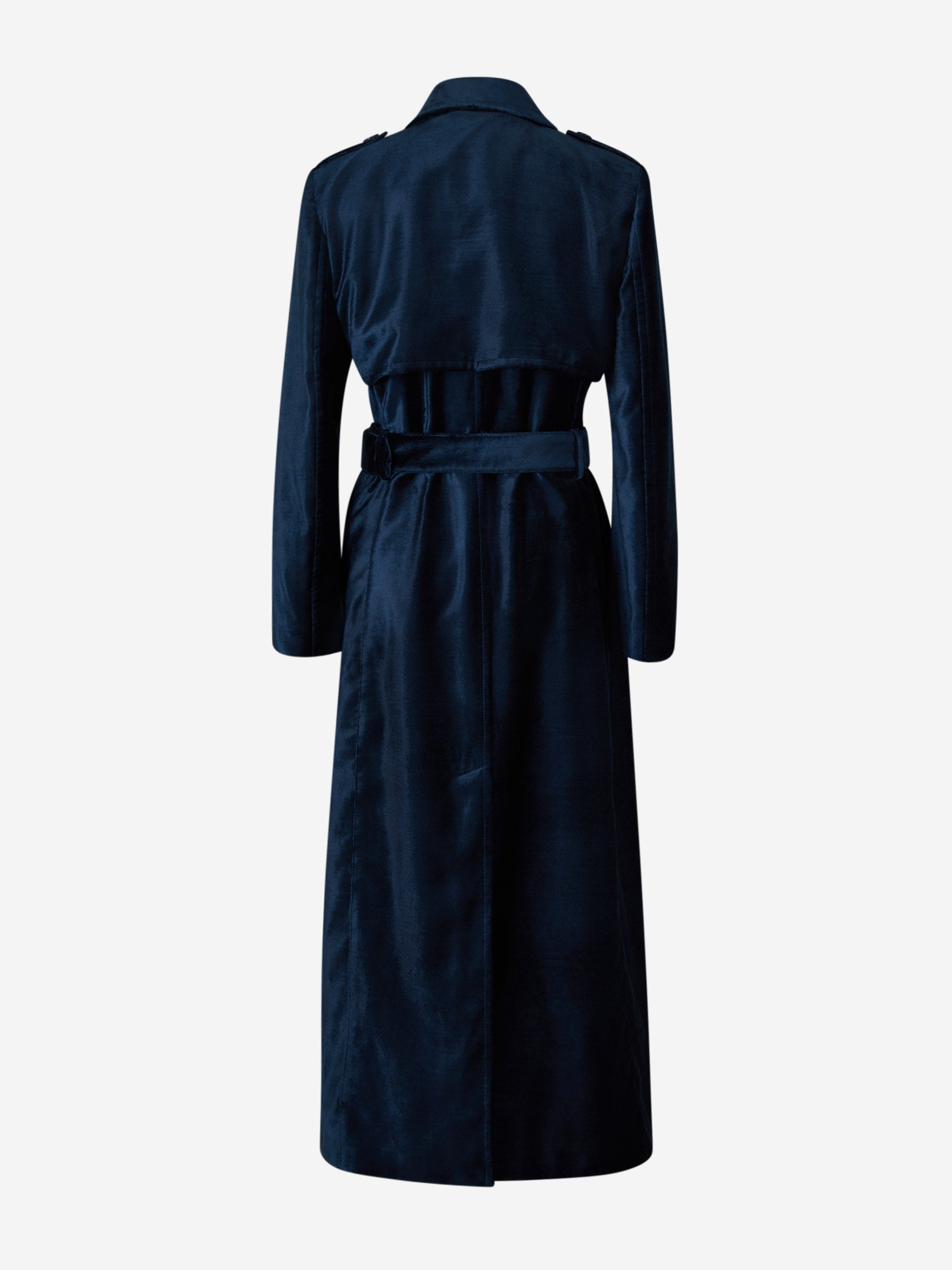 Outlet online Tom Ford Mujer Gabardina Terciopelo color Azul Marino sku 773-000228 01 - Foto 3