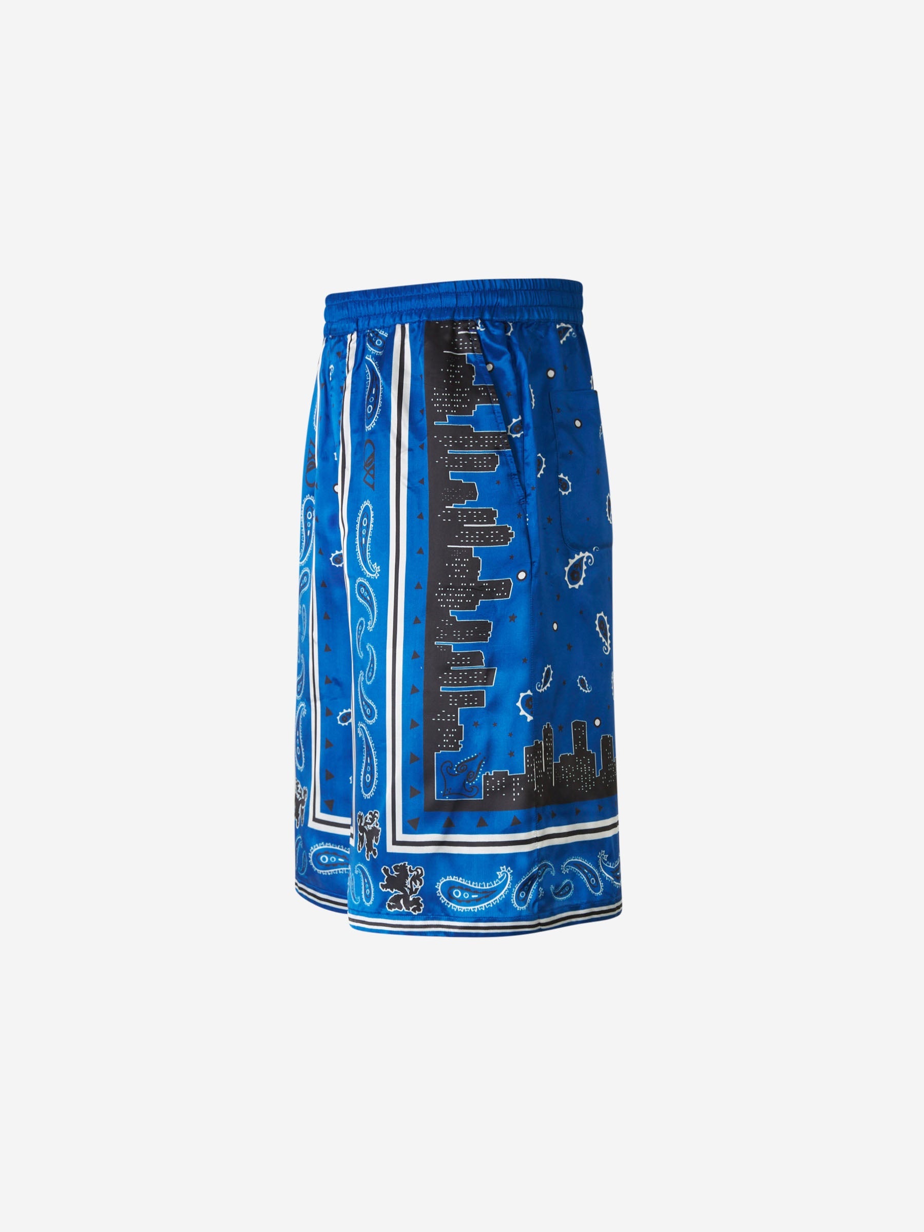 Outlet online Off-White Hombre Bermuda Estampada Bandana color Azul Marino sku 523-000884 01 - Foto 2