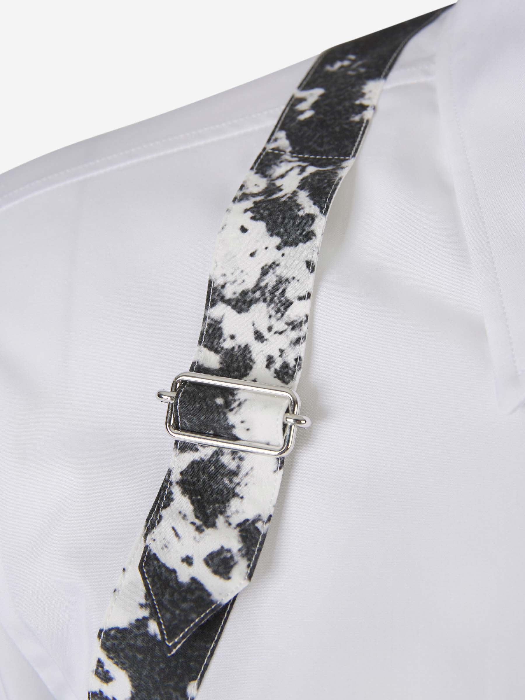 Outlet online McQueen Hombre Camisa Harness Algodón color Blanco sku 531-006191 01 - Foto 4