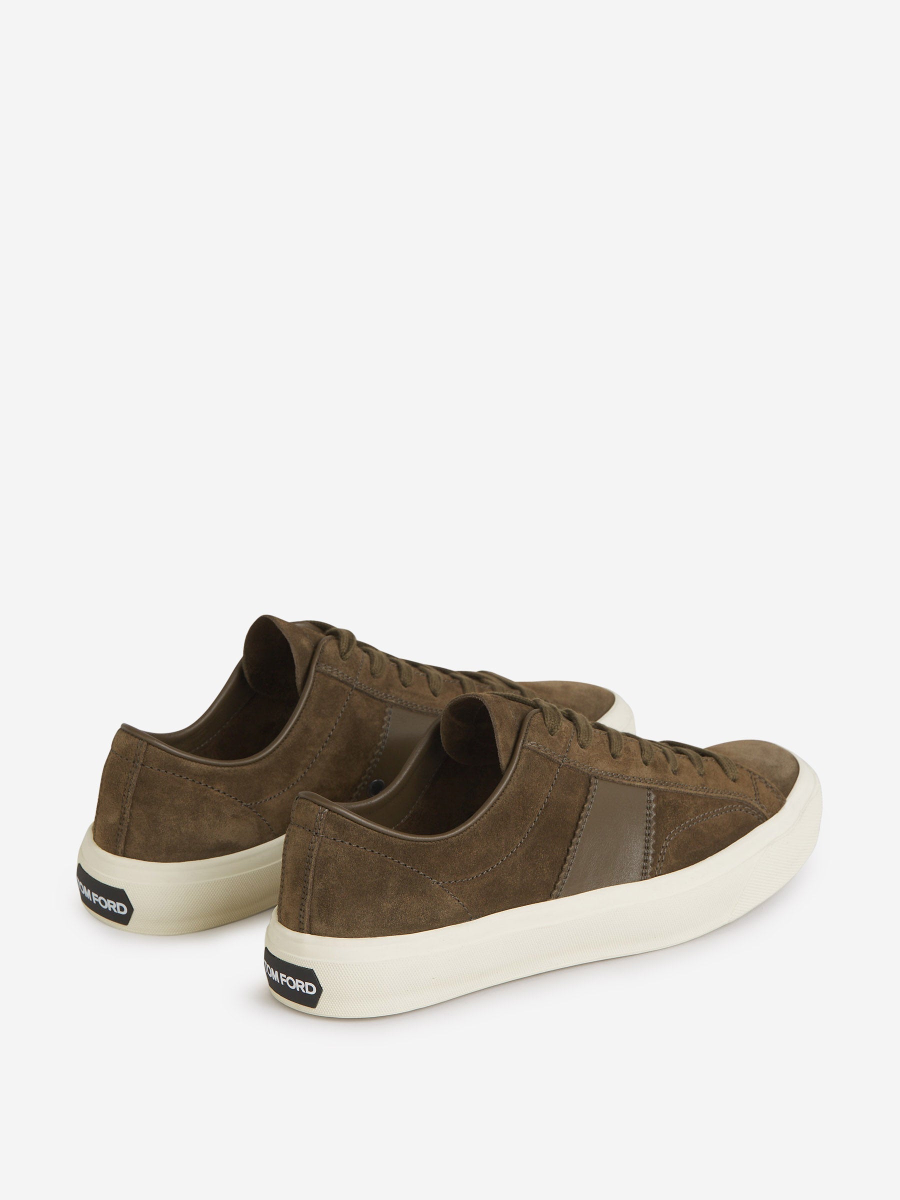 Outlet online Tom Ford Hombre Sneakers Piel Ante color Verde Militar sku 616-002735 01 - Foto 3