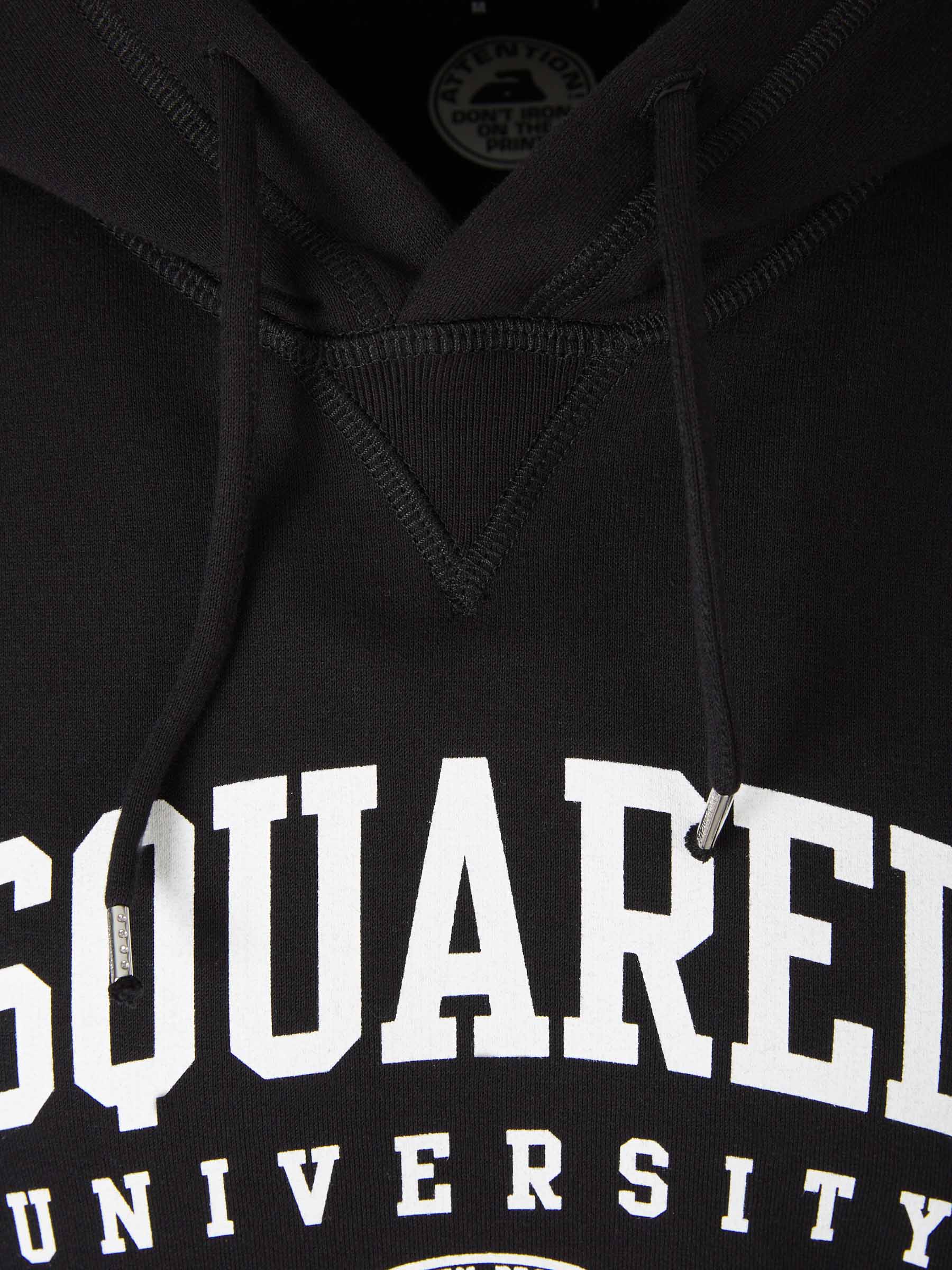 Outlet online Dsquared2 Hombre Sudadera Capucha Logo color Negro sku 545-001447 02 - Foto 3