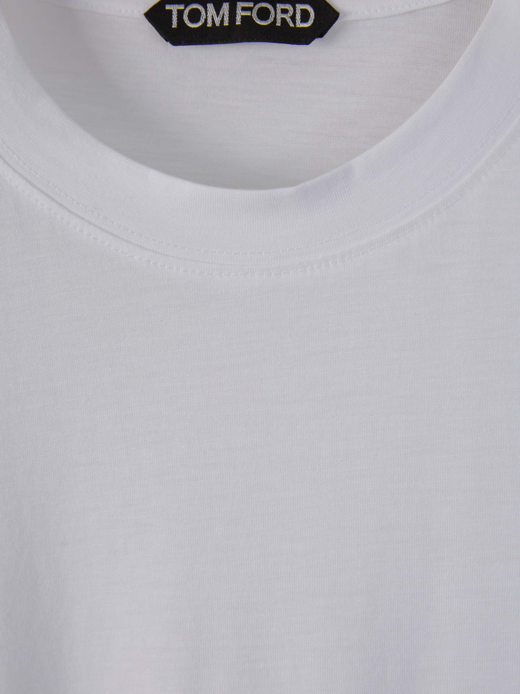Outlet online Tom Ford Hombre Camiseta Lisa color Blanco sku 553-003569 02 - Foto 3