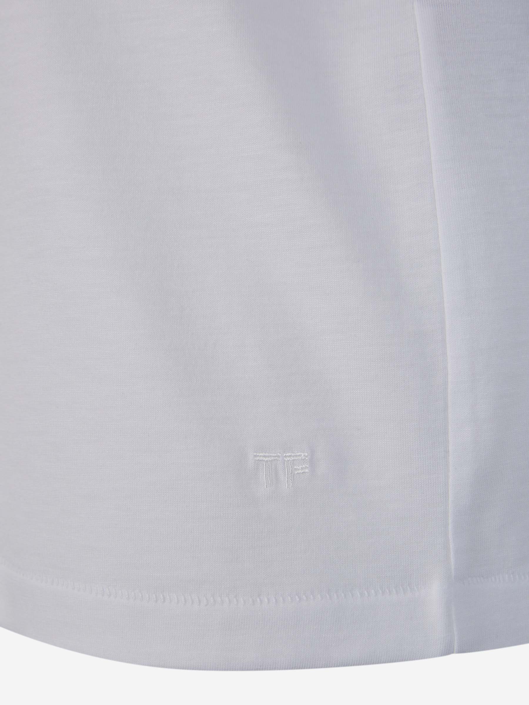 Outlet online Tom Ford Hombre Camiseta Lisa color Blanco sku 553-003569 02 - Foto 4