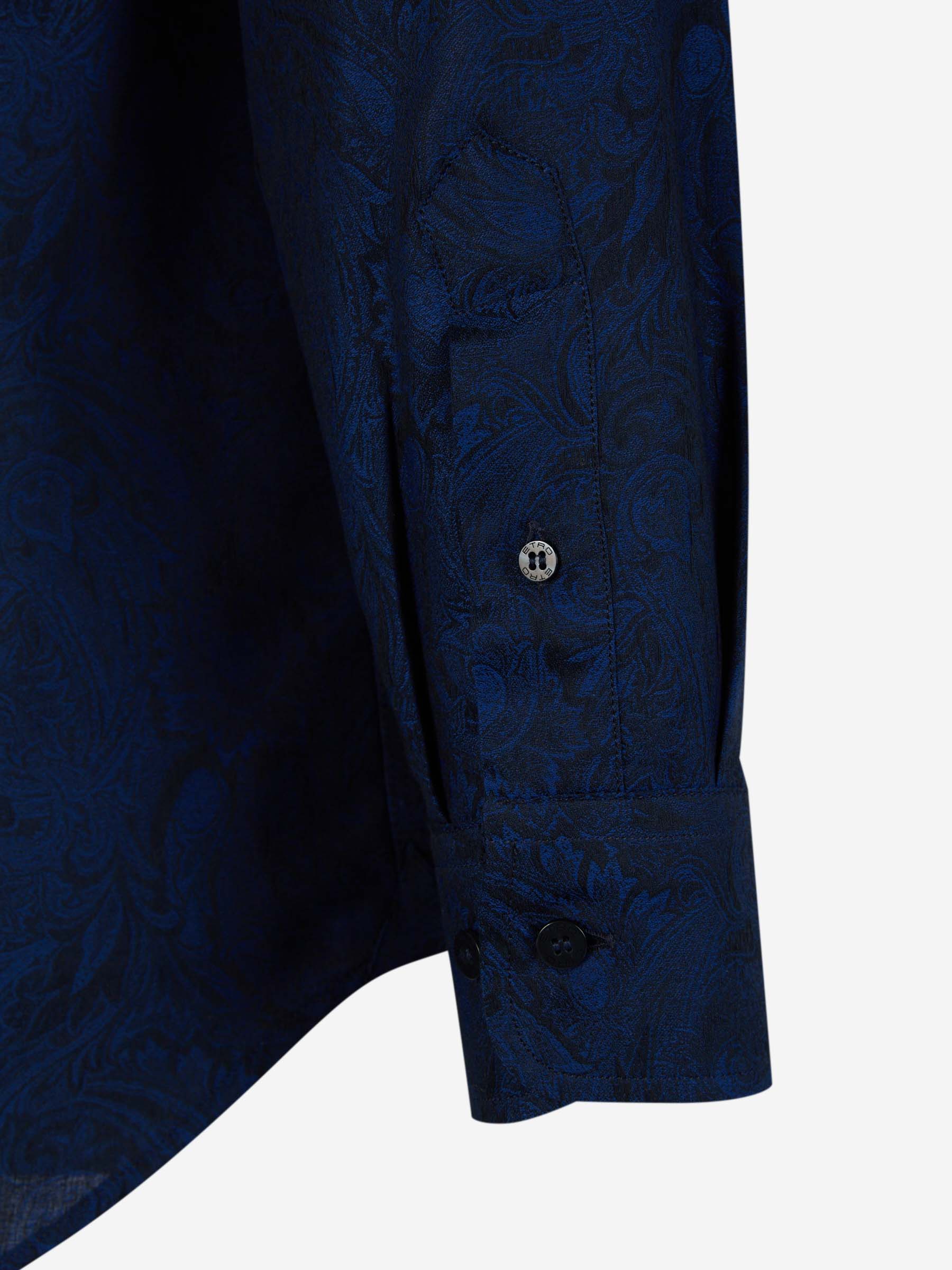 Outlet online Etro Hombre Camisa Motivo Paisley color Azul Marino sku 531-006210 01 - Foto 4