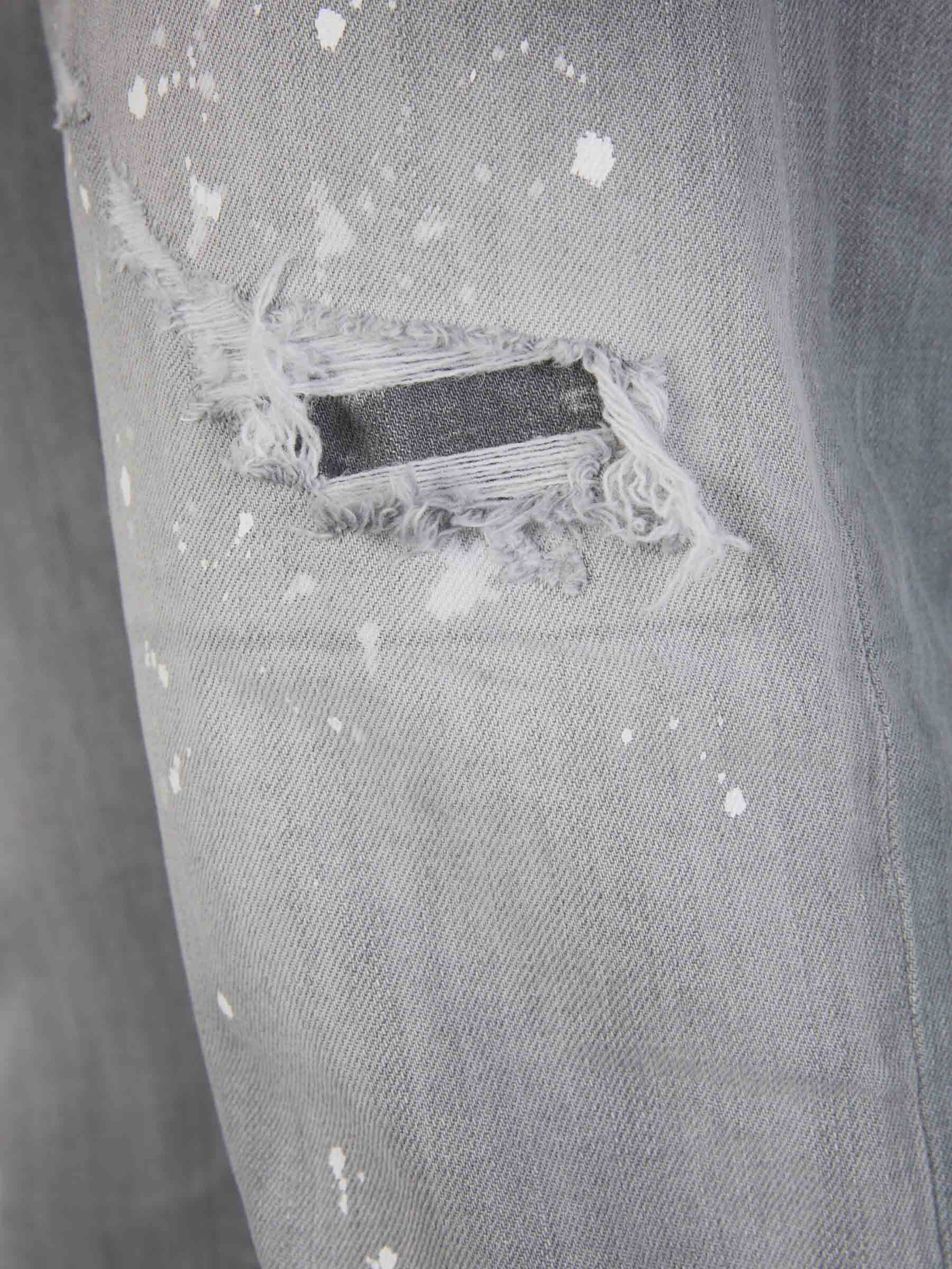 Outlet online Dsquared2 Hombre Jeans Skater Algodón color Gris Claro sku 522-002607 01 - Foto 4
