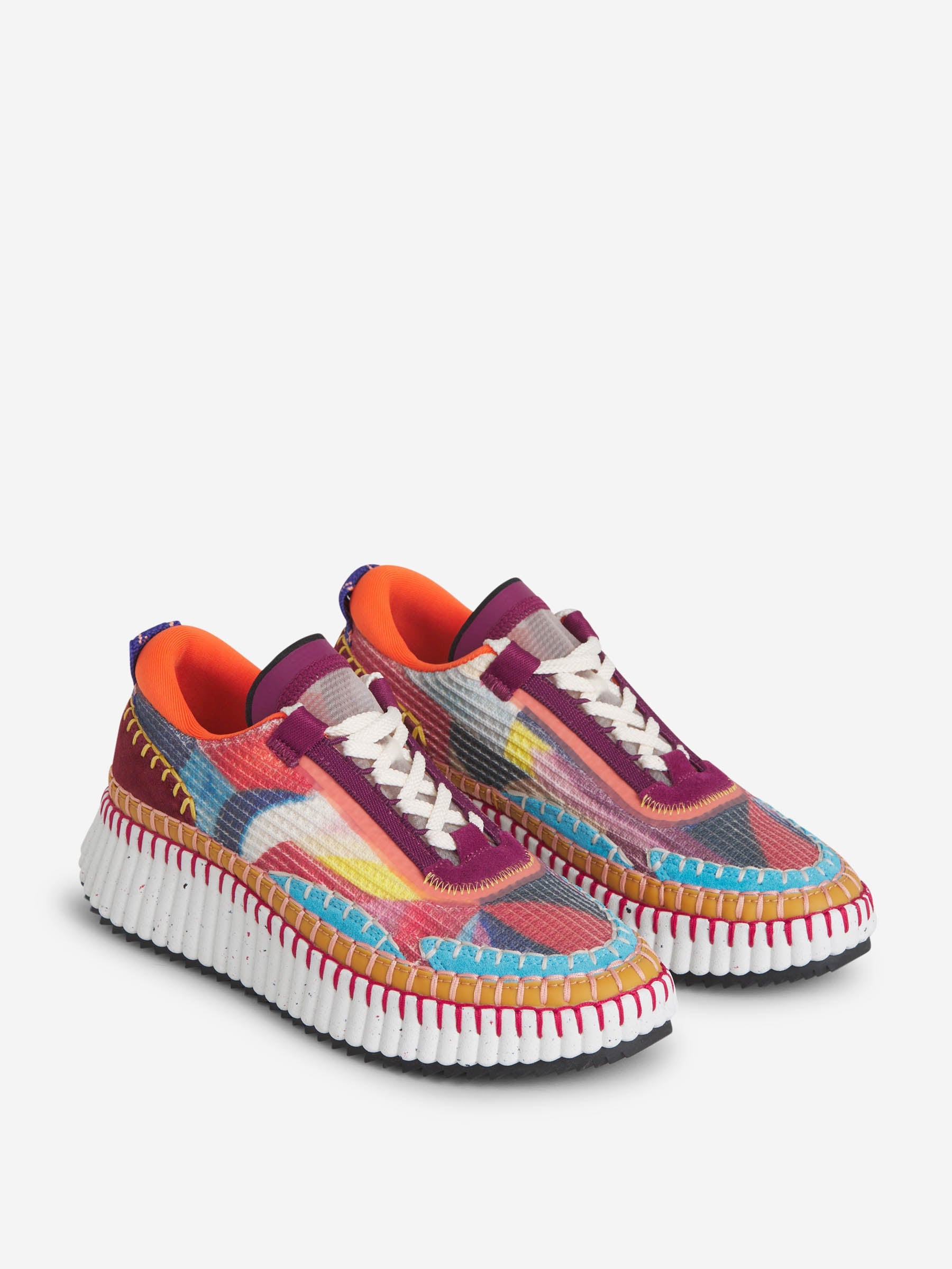 Outlet online Chloé Mujer Sneakers Multicolor Nama color Rojo sku 806-000329 01 - Foto 2