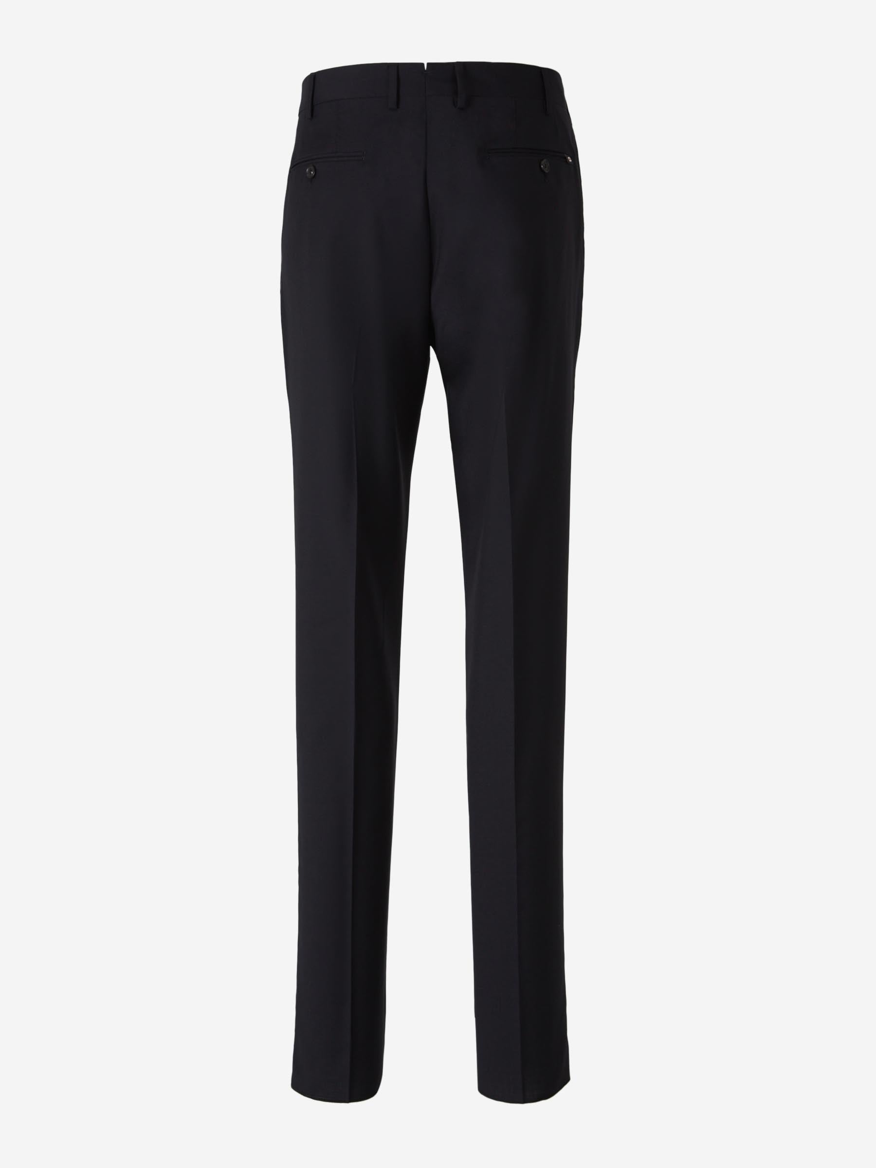 Outlet online Lardini Hombre Pantalones Formales Lana color Negro sku 322-000435 01 - Foto 2