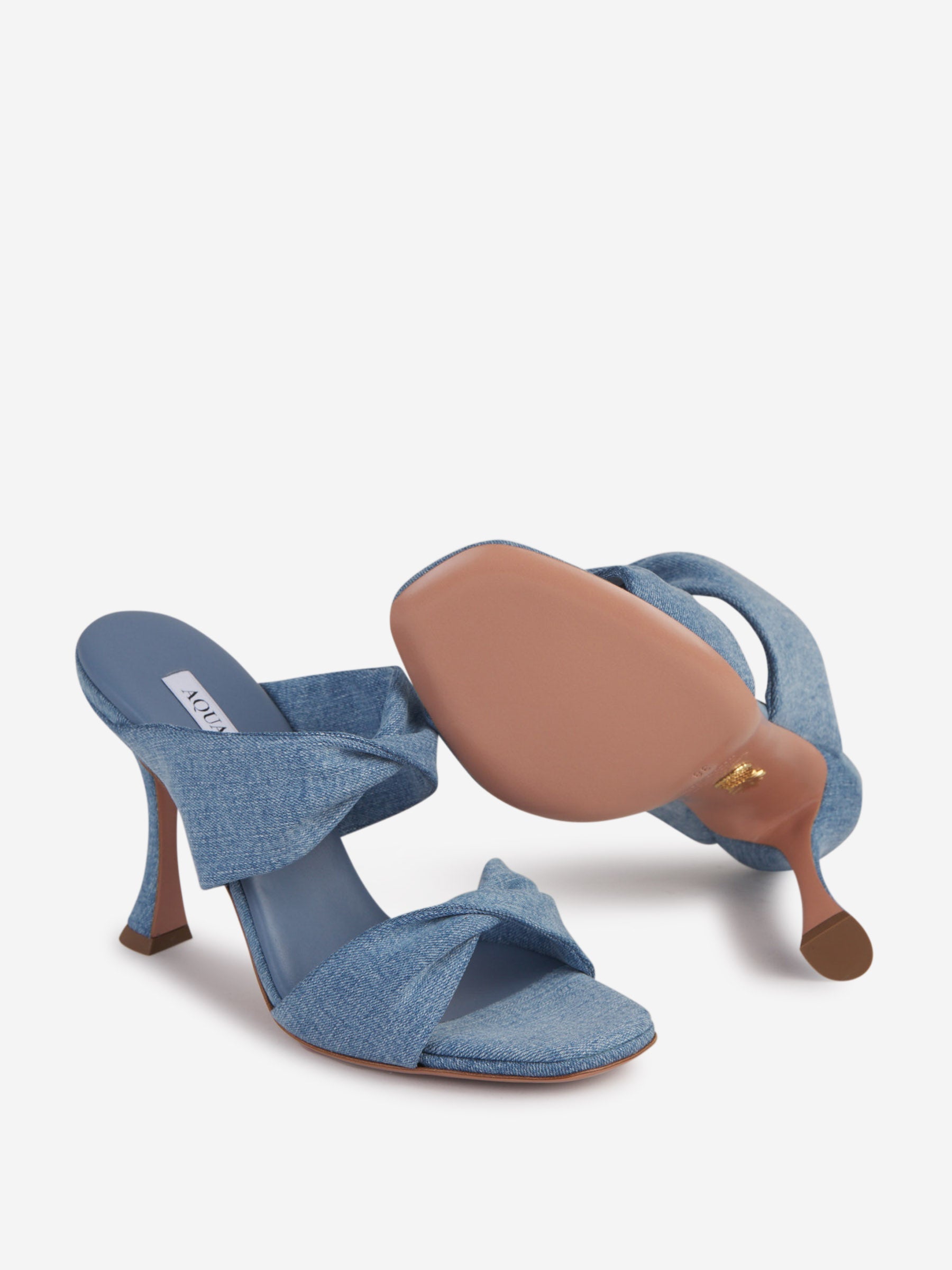 Outlet online Aquazzura Mujer Sandalias Twist Denim color Azul Denim sku 800-005171 01 - Foto 4