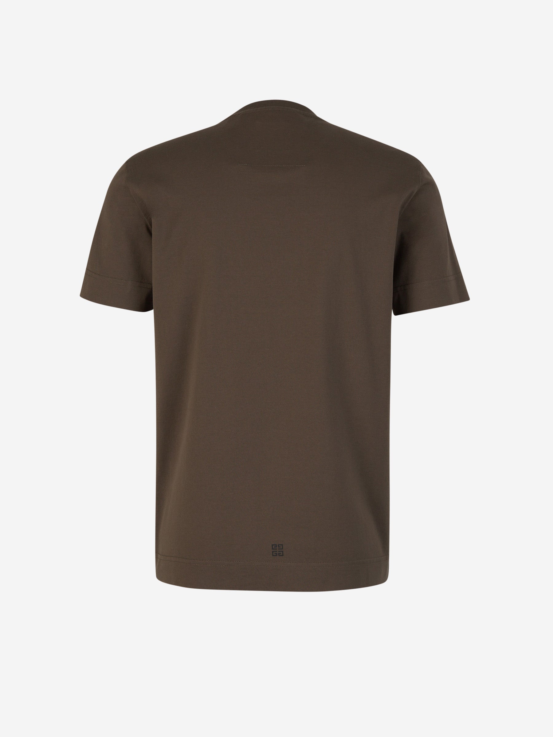 Outlet online Givenchy Hombre Camiseta Logo Algodón color Verde Militar sku 553-003599 01 - Foto 2