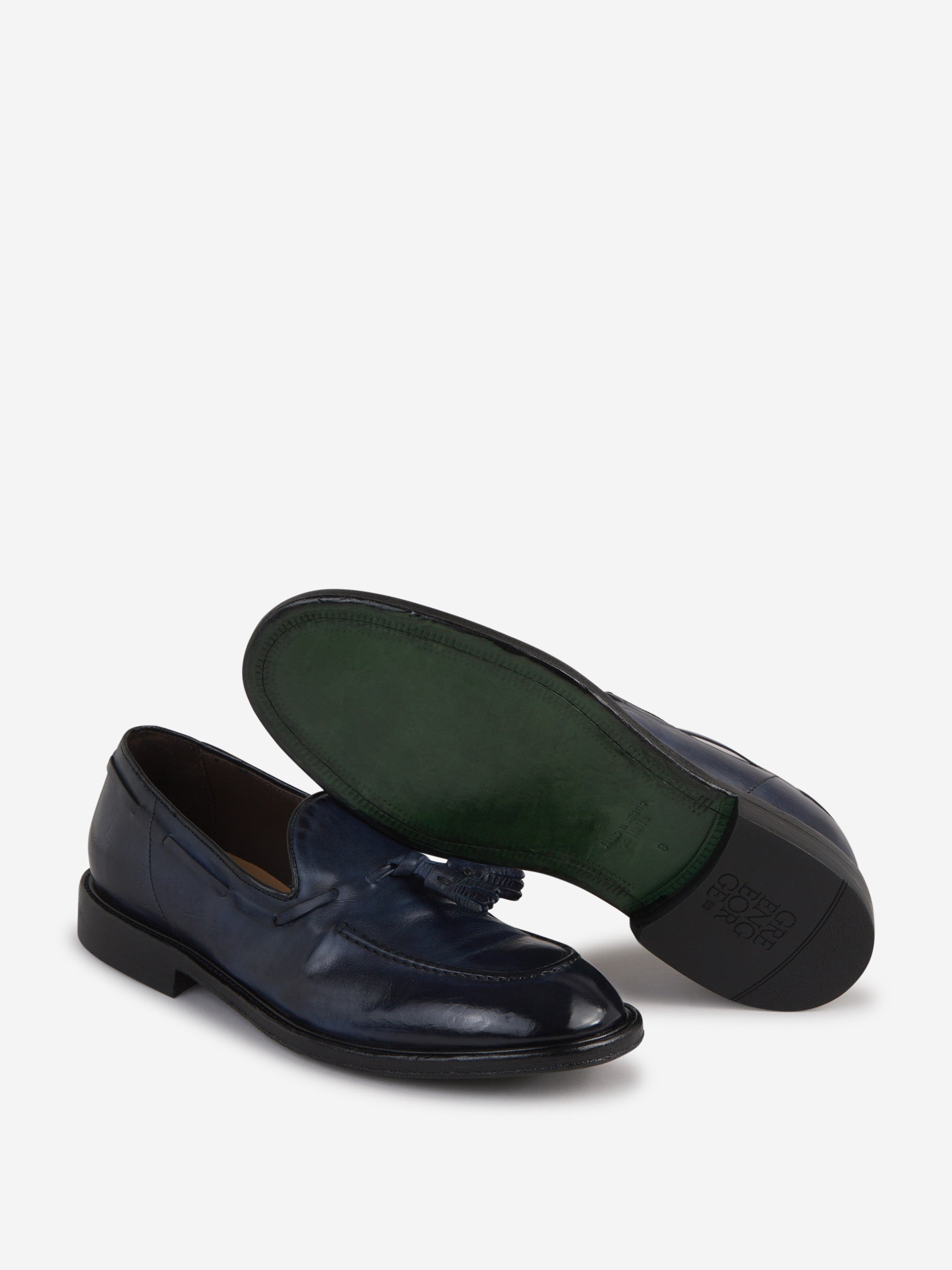 Outlet online Green George Hombre Mocasines Piel Borlas color Azul Marino sku 611-004429 01 - Foto 4