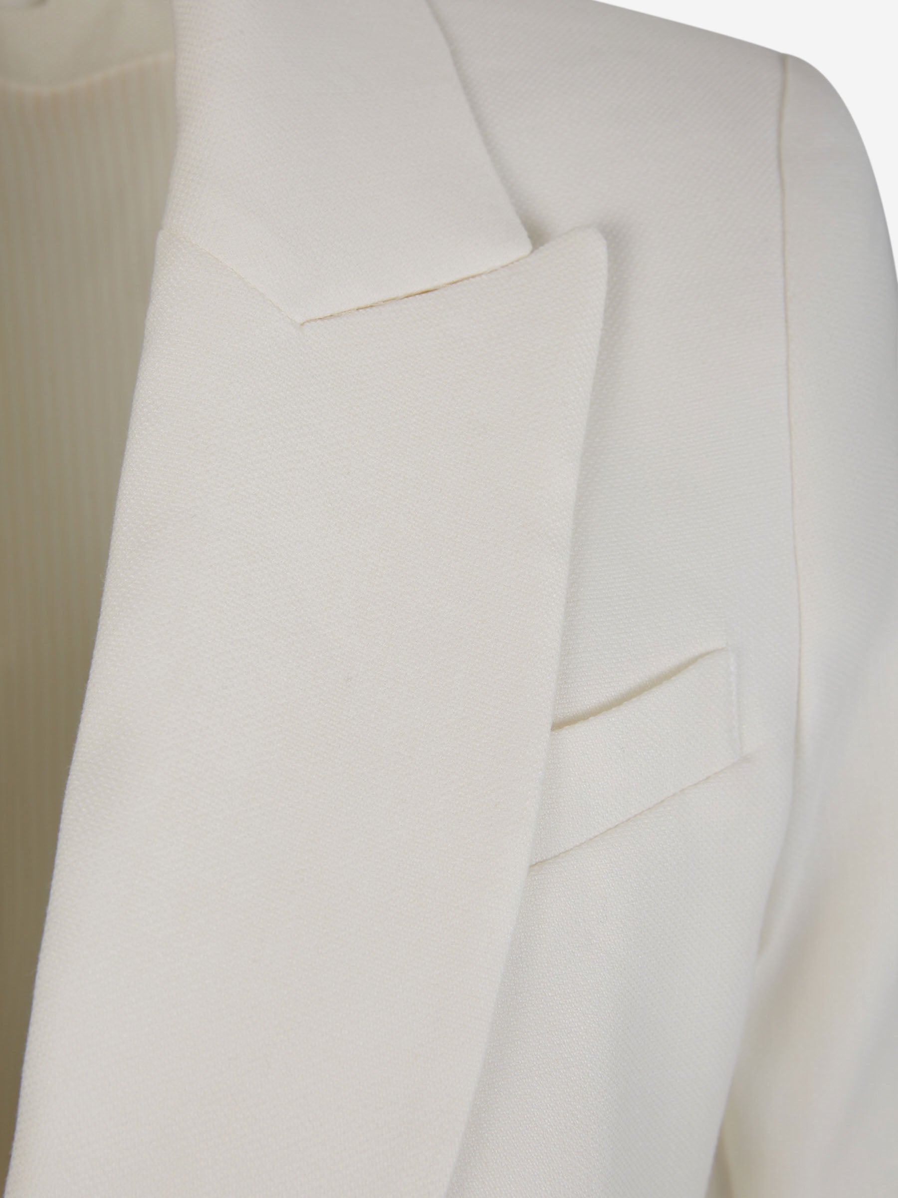 Outlet online Veronica Beard Mujer Blazer Lino Asimétrico color Marfil sku 741-002112 01 - Foto 3