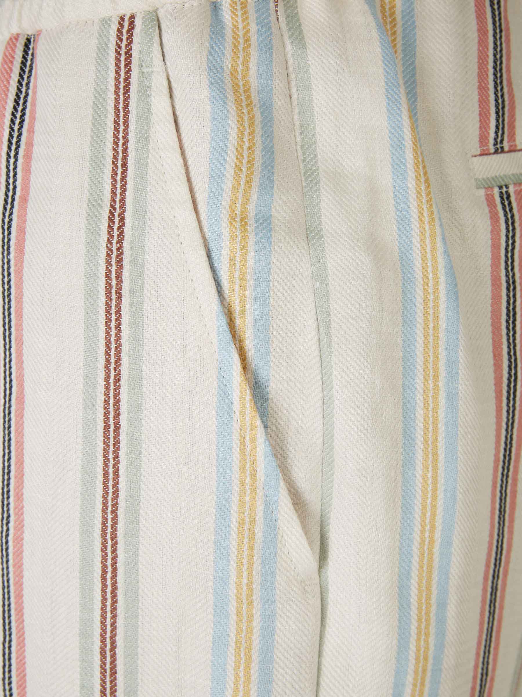 Outlet online Etro Hombre Pantalones Motivo Rayas Lino color Multicolor sku 521-003007 01 - Foto 3