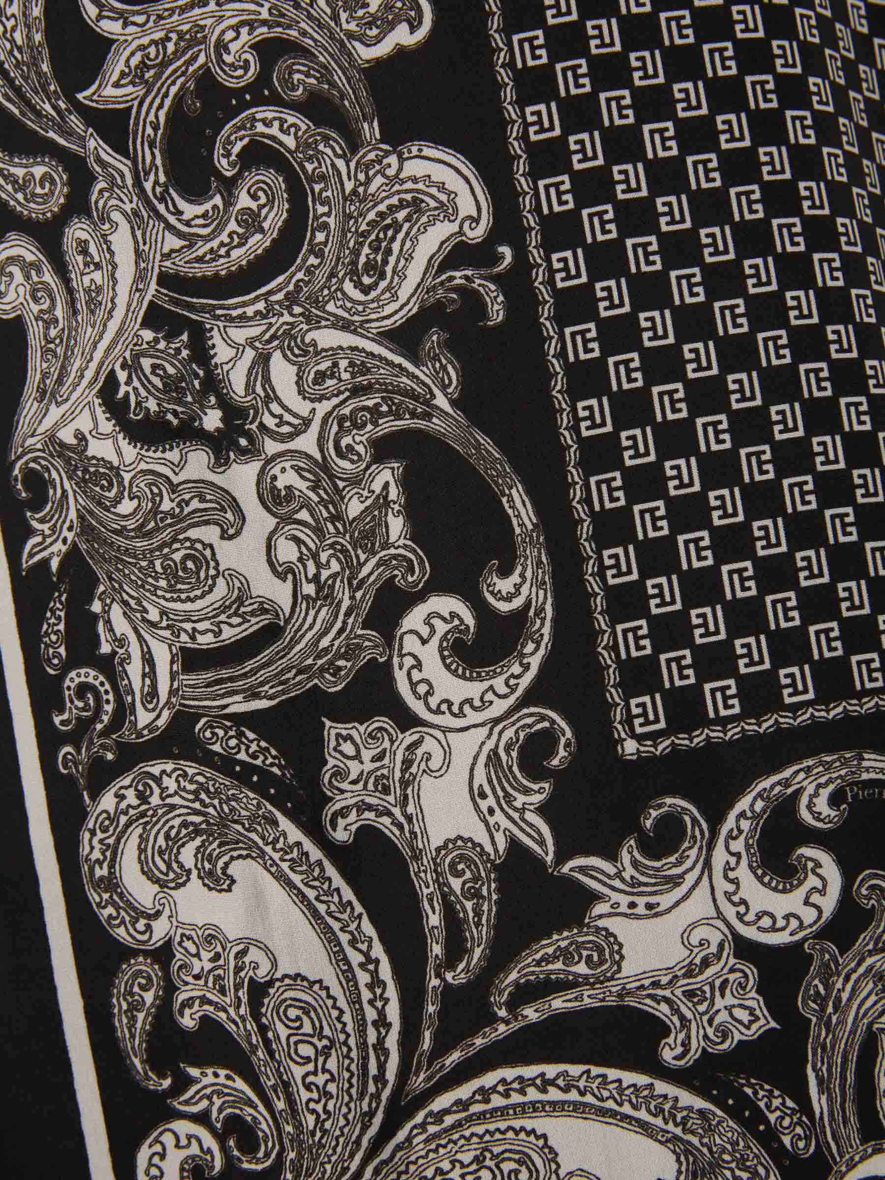Outlet online Balmain Hombre Camisa Motivo Paisley color Negro sku 532-000513 01 - Foto 4