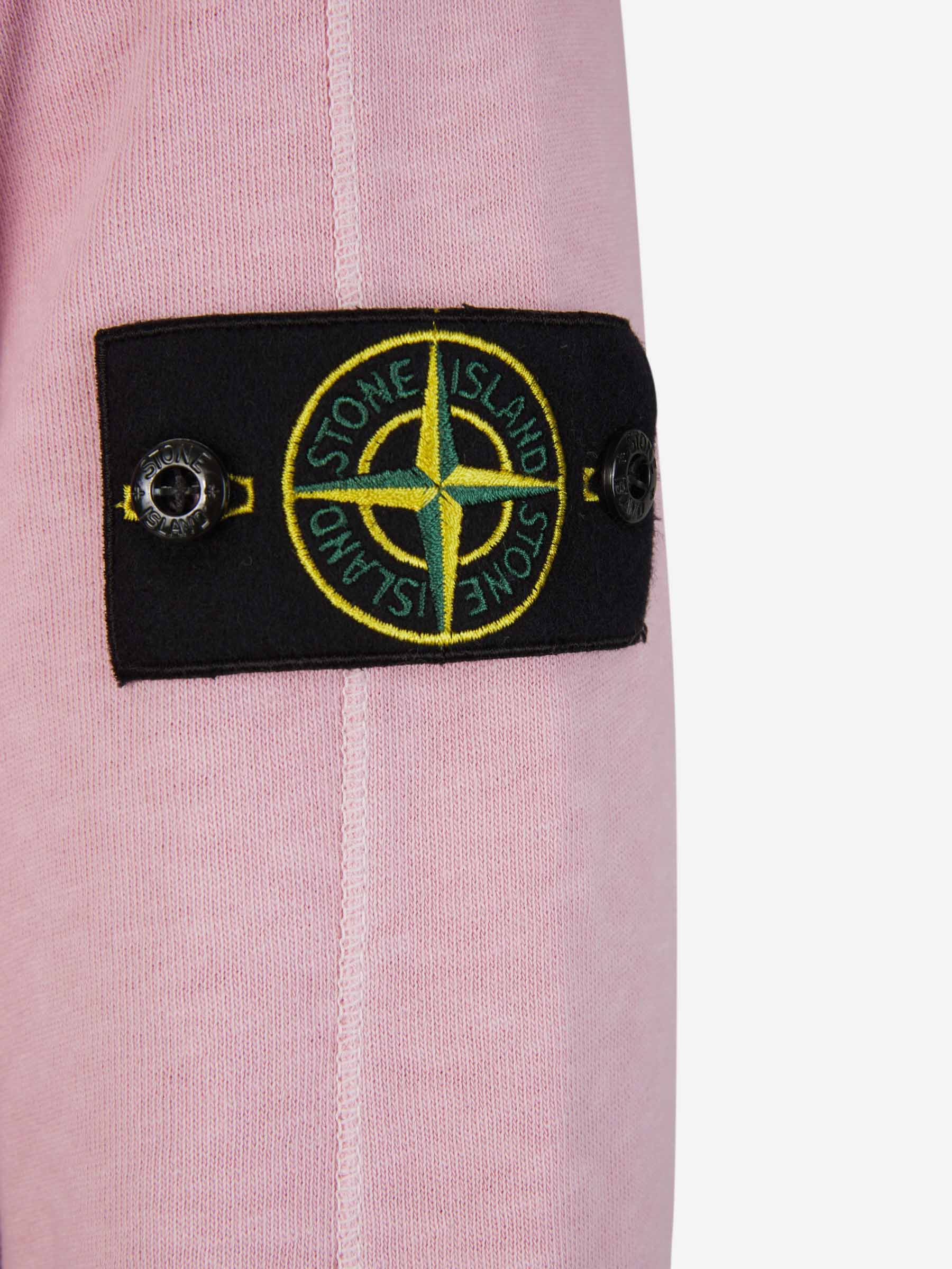 Outlet online Stone Island Hombre Sudadera Crewneck Algodón color Rosa Palo sku 545-001585 01 - Foto 4