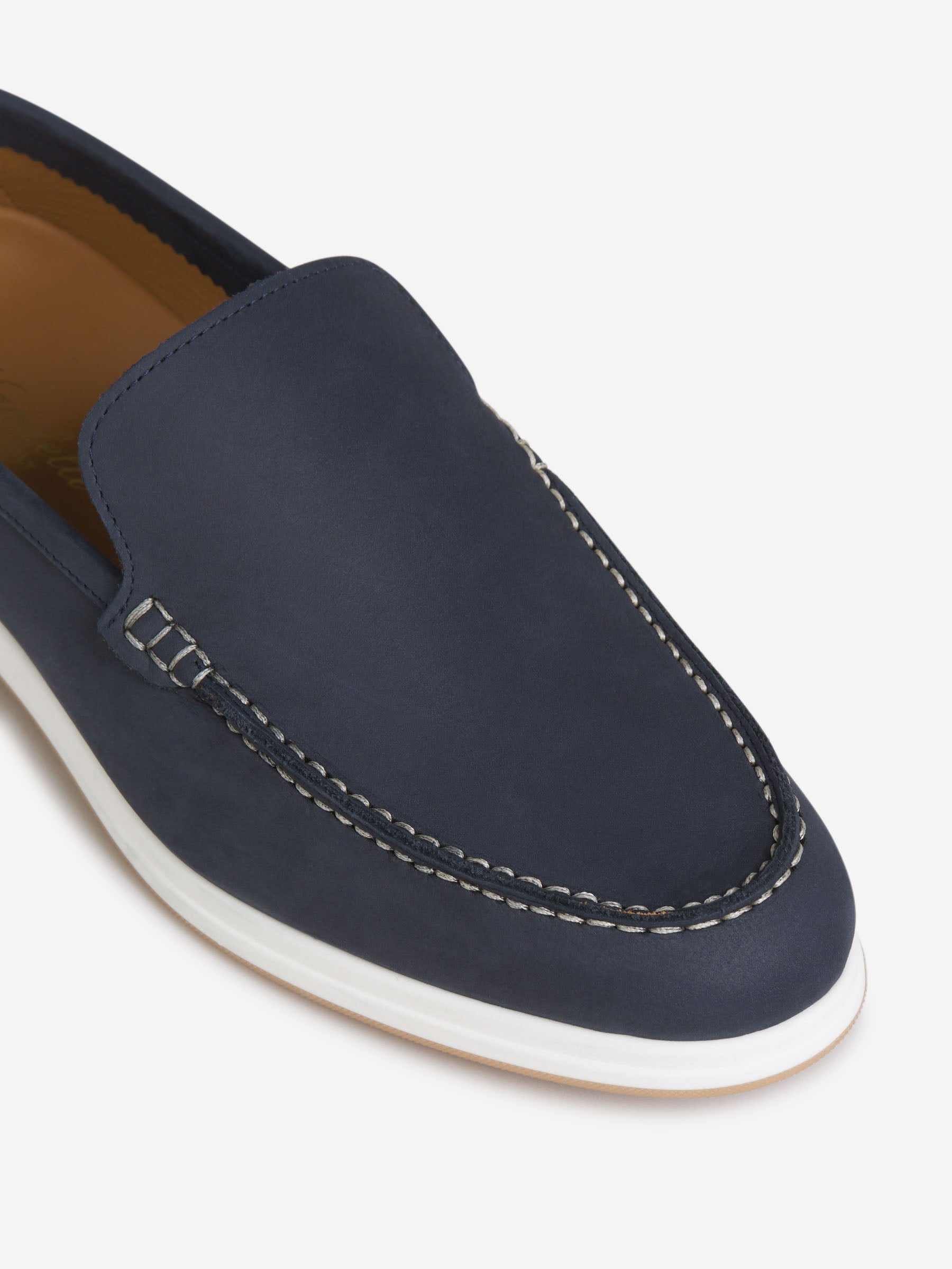 Outlet online Enrico Mandelli Hombre Mocasines Yacht Piel color Azul sku 611-004365 01 - Foto 5