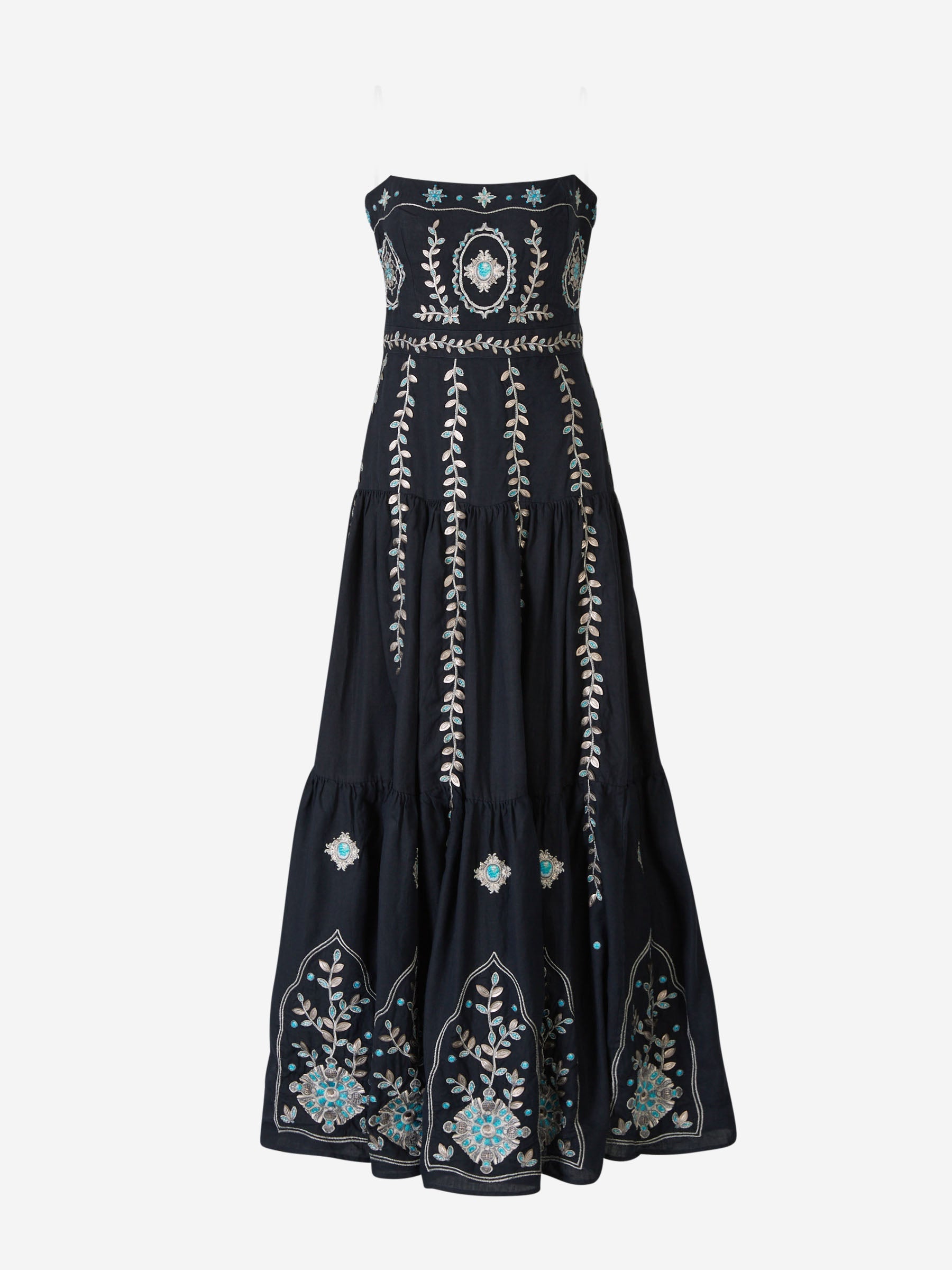 Outlet online Agua by Agua Bendita Mujer Vestido Midi Lima Relicario color Azul Marino sku 721-000243 01 - Foto 5