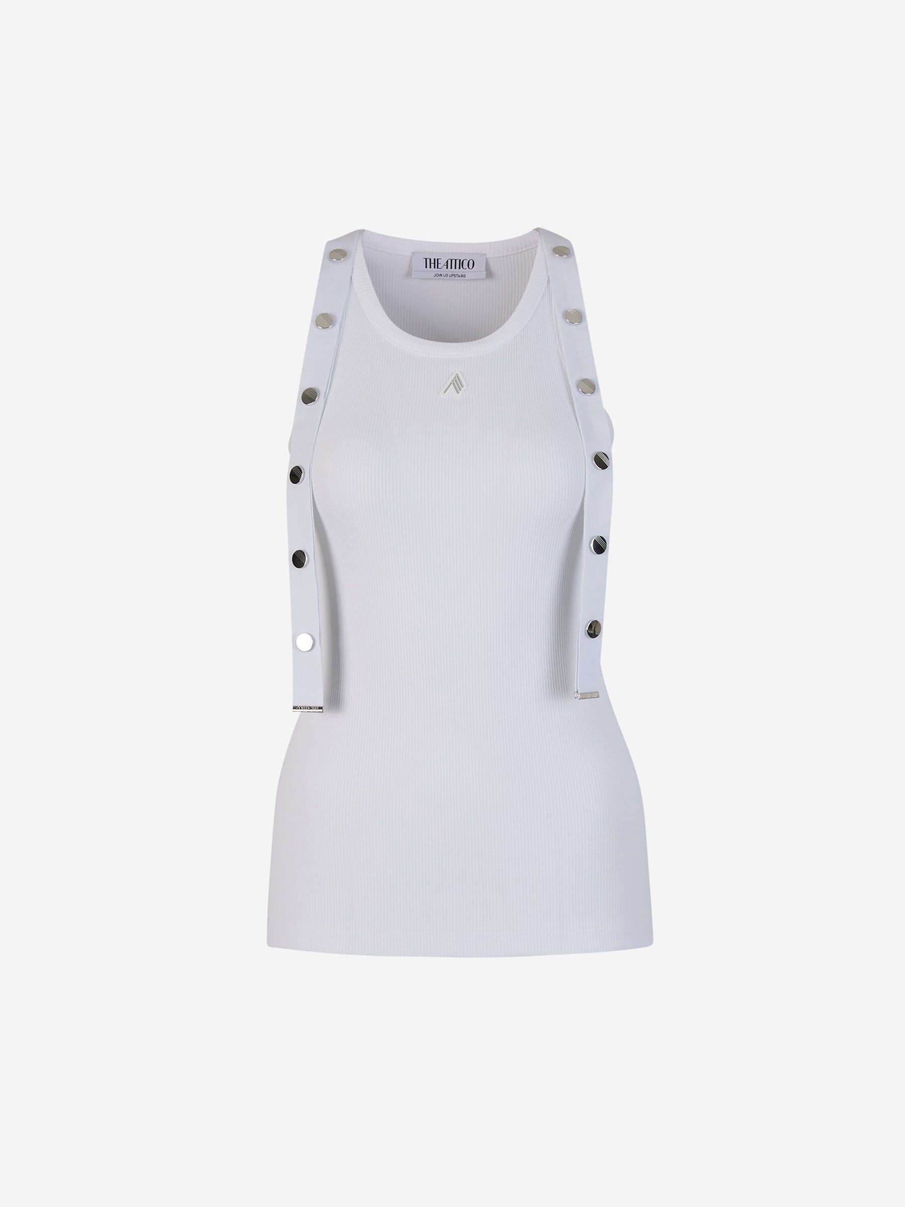 Outlet online The Attico Mujer Top Tirantes Ribetes color Blanco sku 782-001540 01 - Foto 1