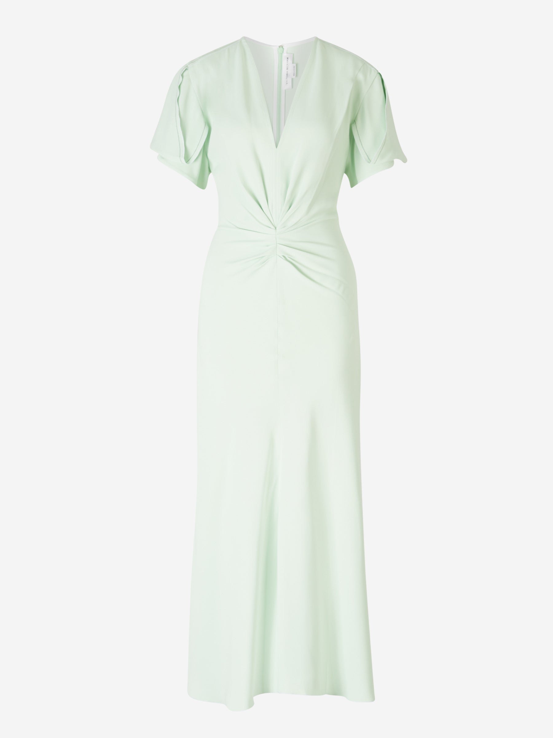 Outlet online Victoria Beckham Mujer Vestido Midi Crepé color Verde Menta sku 721-000236 01 - Foto 1
