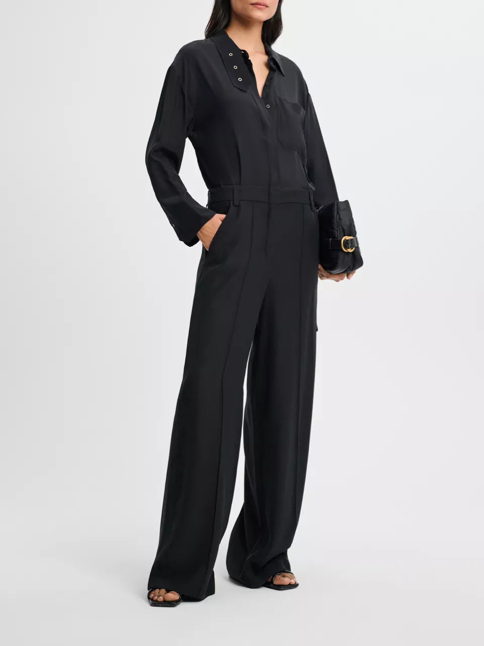 Outlet online Dorothee Schumacher Mujer Mono Extragrande Seda color Negro sku 732-001341 01 - Foto 1
