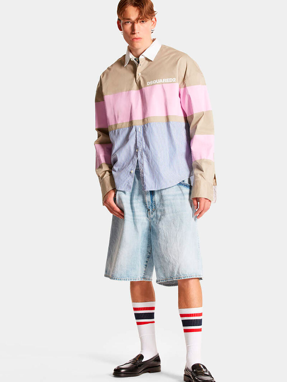 Outlet online Dsquared2 Hombre Bermudas Denim Oversize color Azul Denim sku 523-000965 01 - Foto 1