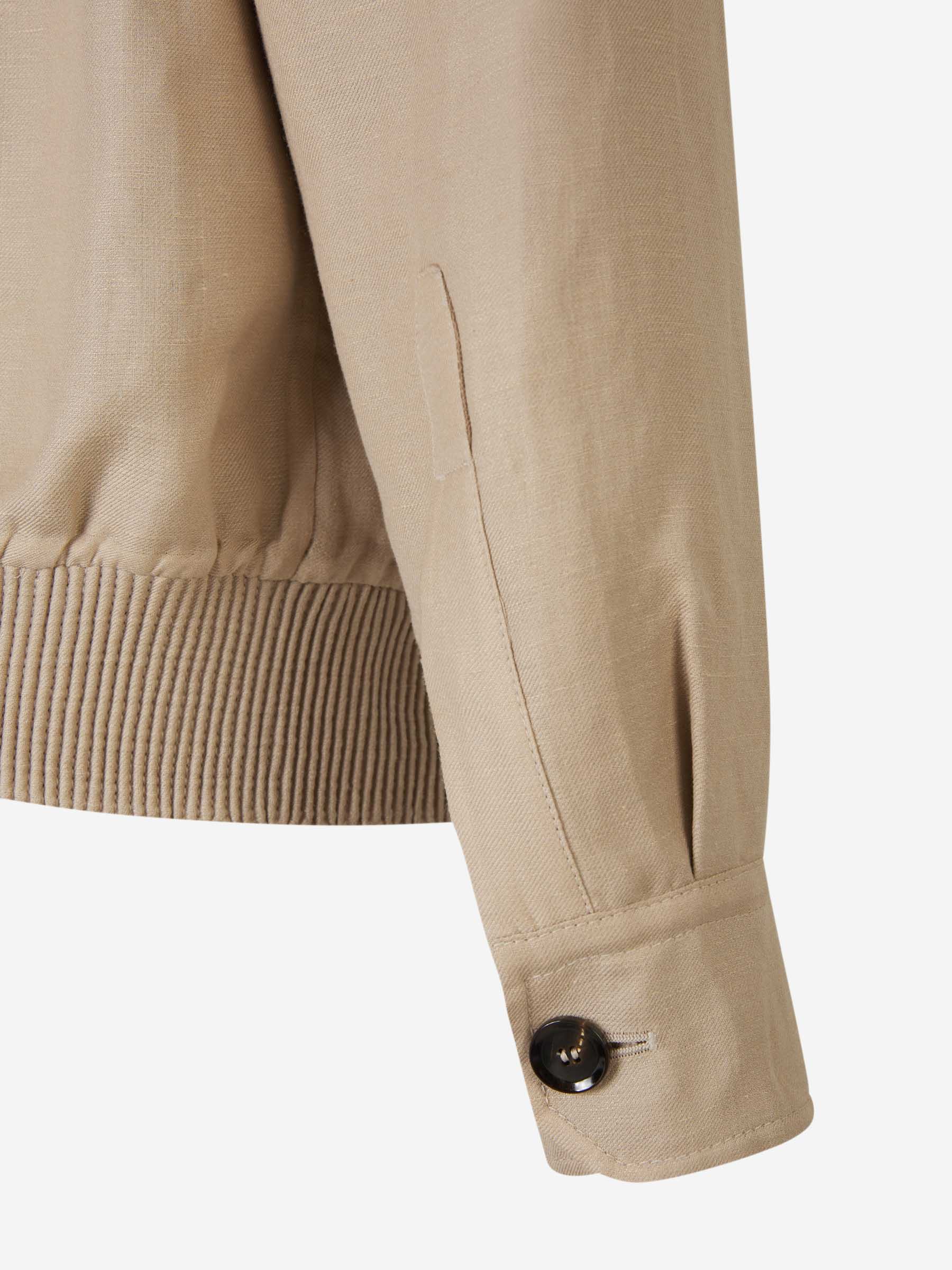 Outlet online Brioni Hombre Cazadora Lino color Beis sku 512-002235 01 - Foto 5