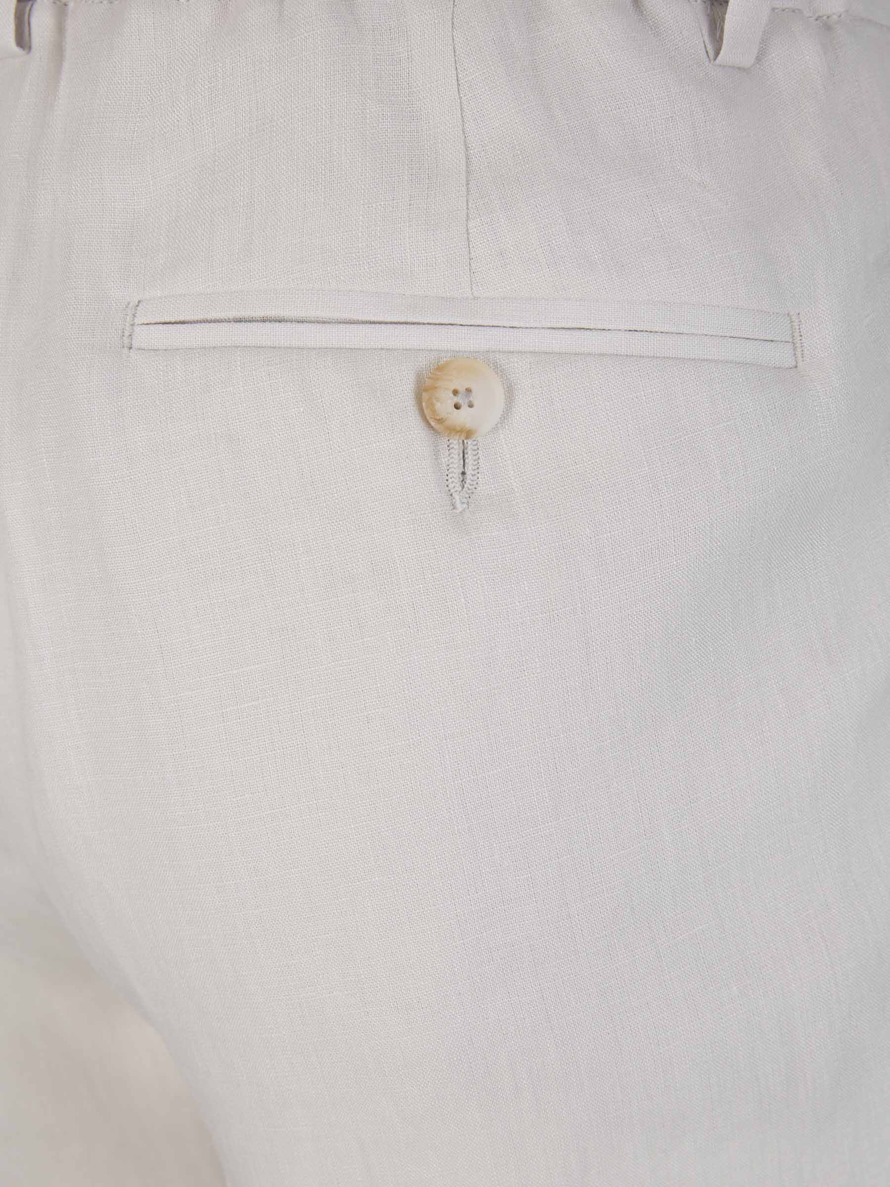 Outlet online Gran Sasso Hombre Pantalones Cargo Lino color Gris Claro sku 521-003047 01 - Foto 6