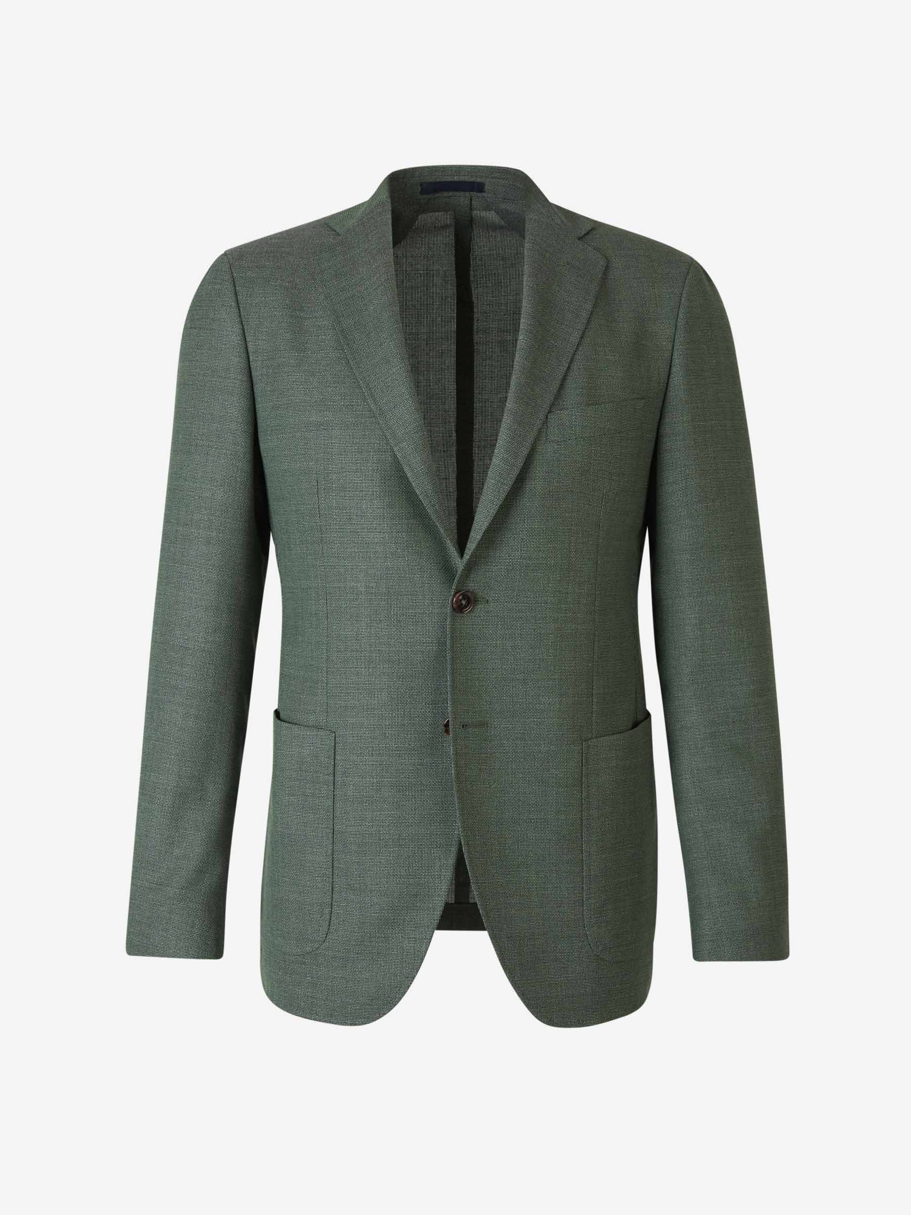 Outlet online Santa Eulalia Hombre Americana Texturizada Lana color Verde Oscuro sku 301-000238 01 - Foto 1