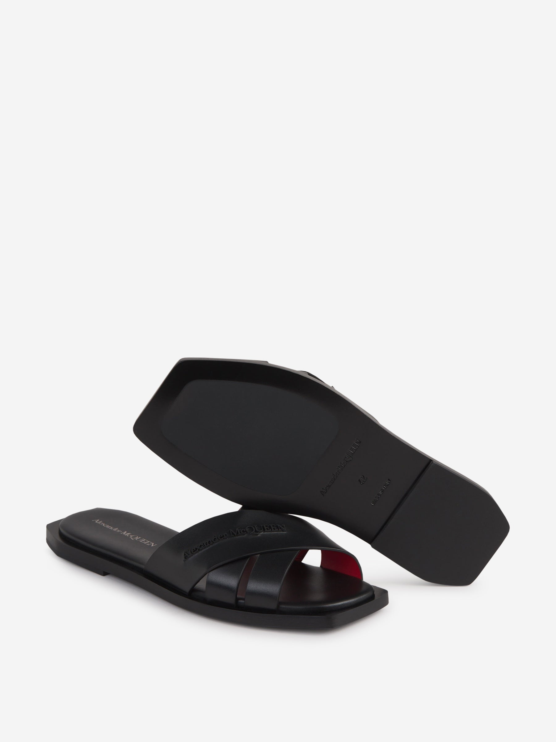 Outlet online McQueen Hombre Sandalias New Gloss color Negro sku 617-000107 01 - Foto 4