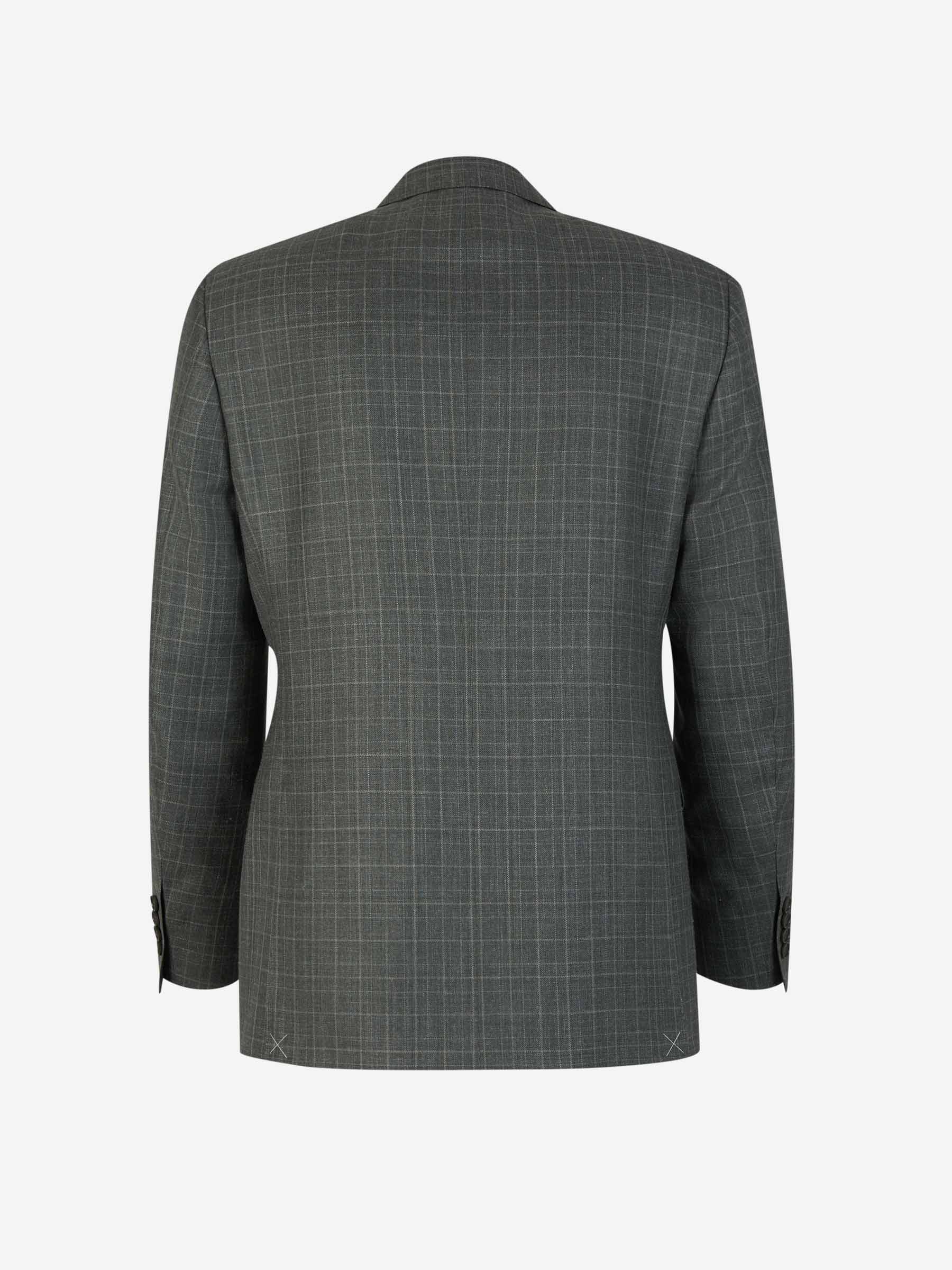 Outlet online Canali Hombre Americana Motivo Cuadros color Verde Oscuro sku 302-003461 01 - Foto 2