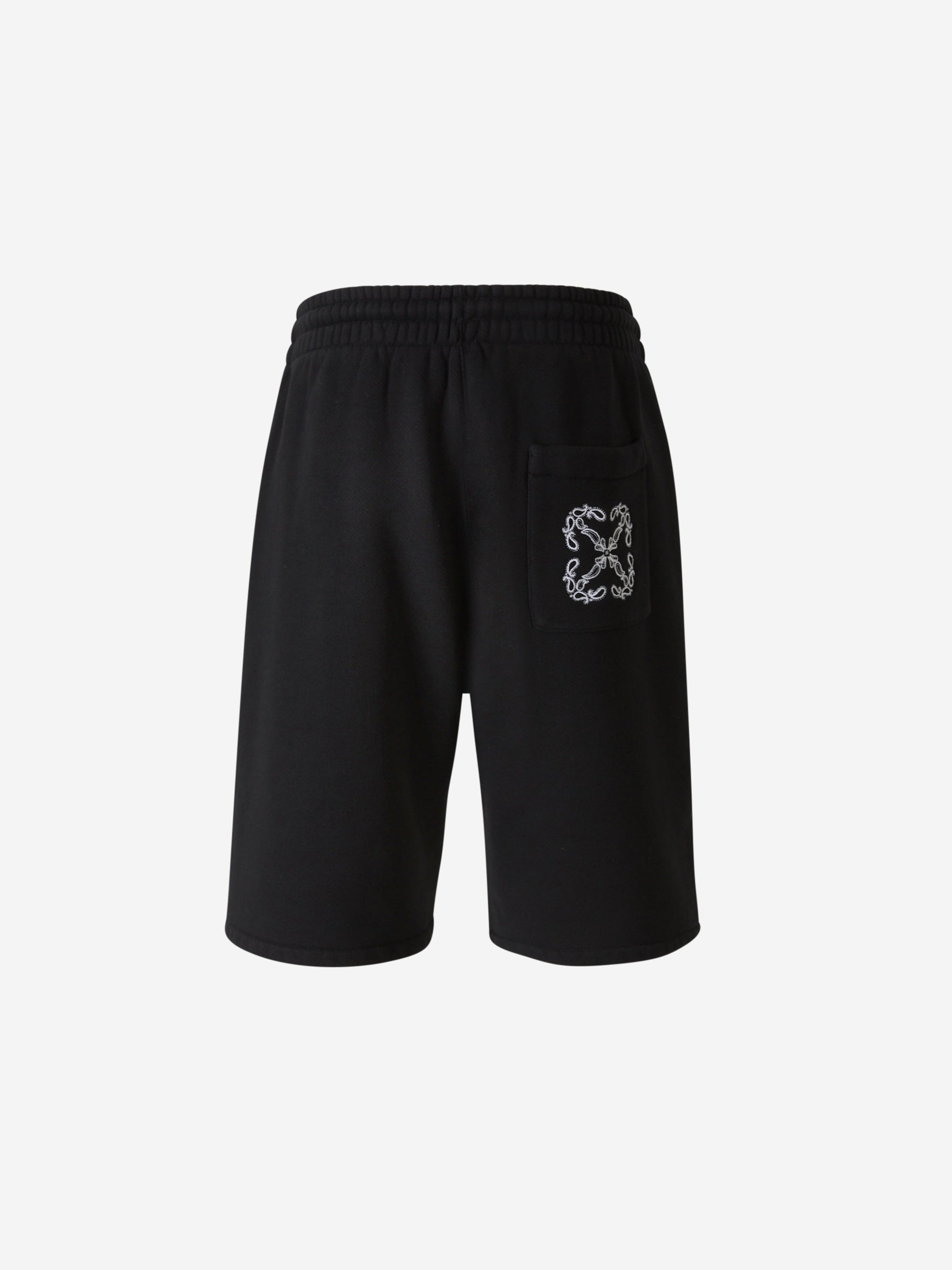 Outlet online Off-White Hombre Bermudas Logo Algodón color Negro sku 523-000885 01 - Foto 2