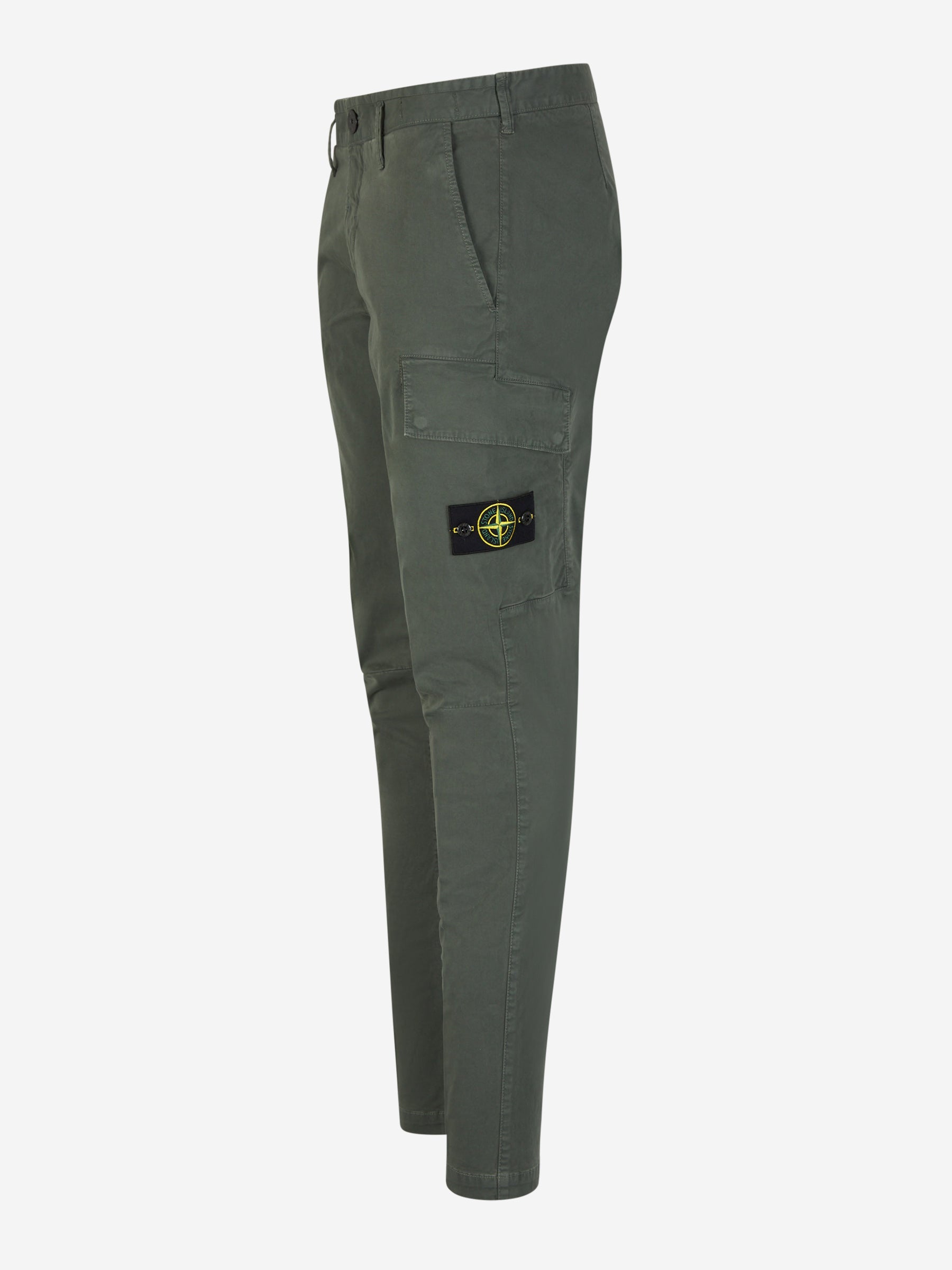 Outlet online Stone Island Hombre Pantalones Algodón Logo color Verde Oscuro sku 521-003028 02 - Foto 2