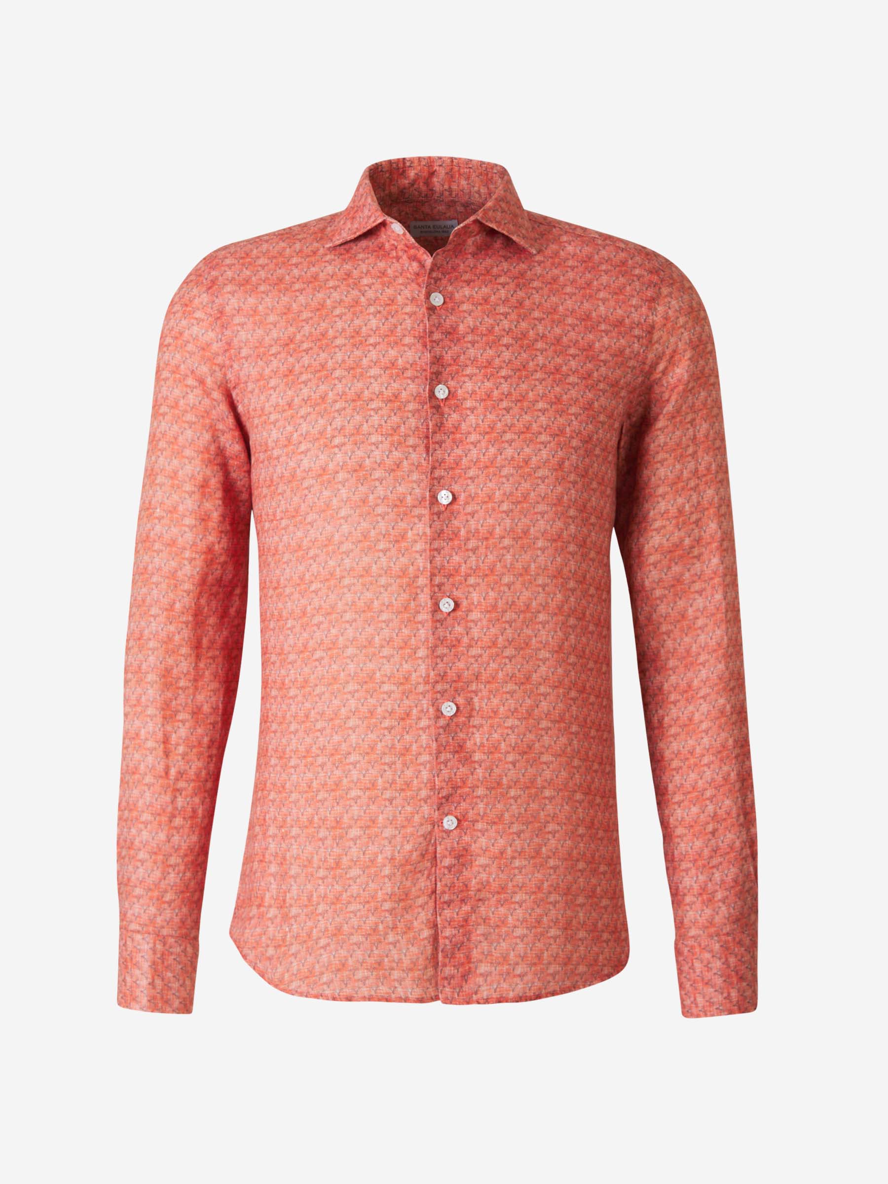 Outlet online Santa Eulalia Hombre Camisa Motivo Palmeras color Coral sku 531-006257 01 - Foto 1