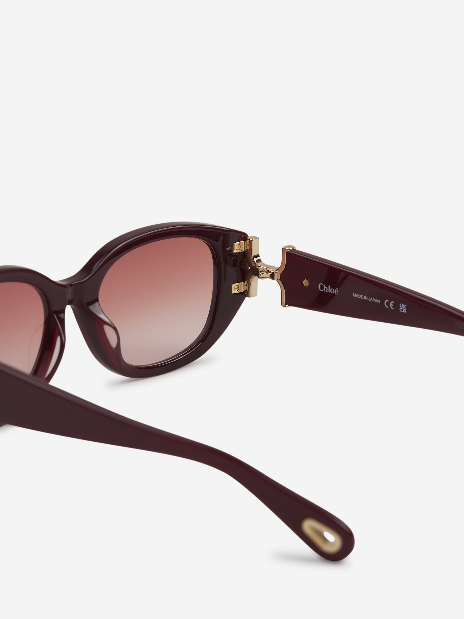 Outlet online Chloé Mujer Gafas de Sol Ovaladas color Burdeos sku 860-001017 01 - Foto 5