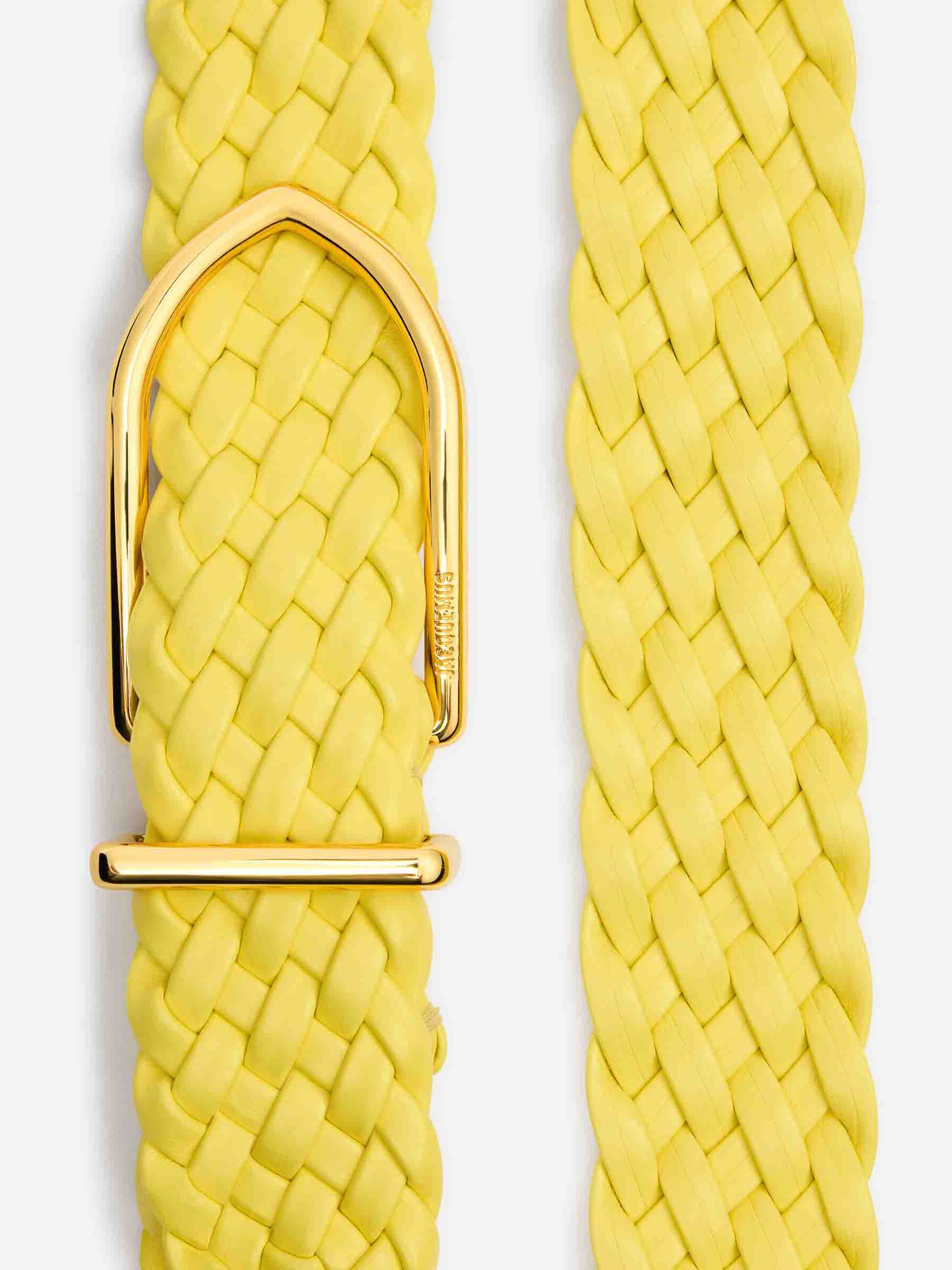 Outlet online Jacquemus Mujer Cinturón La ceinture Bambino color Amarillo sku 830-000354 01 - Foto 2