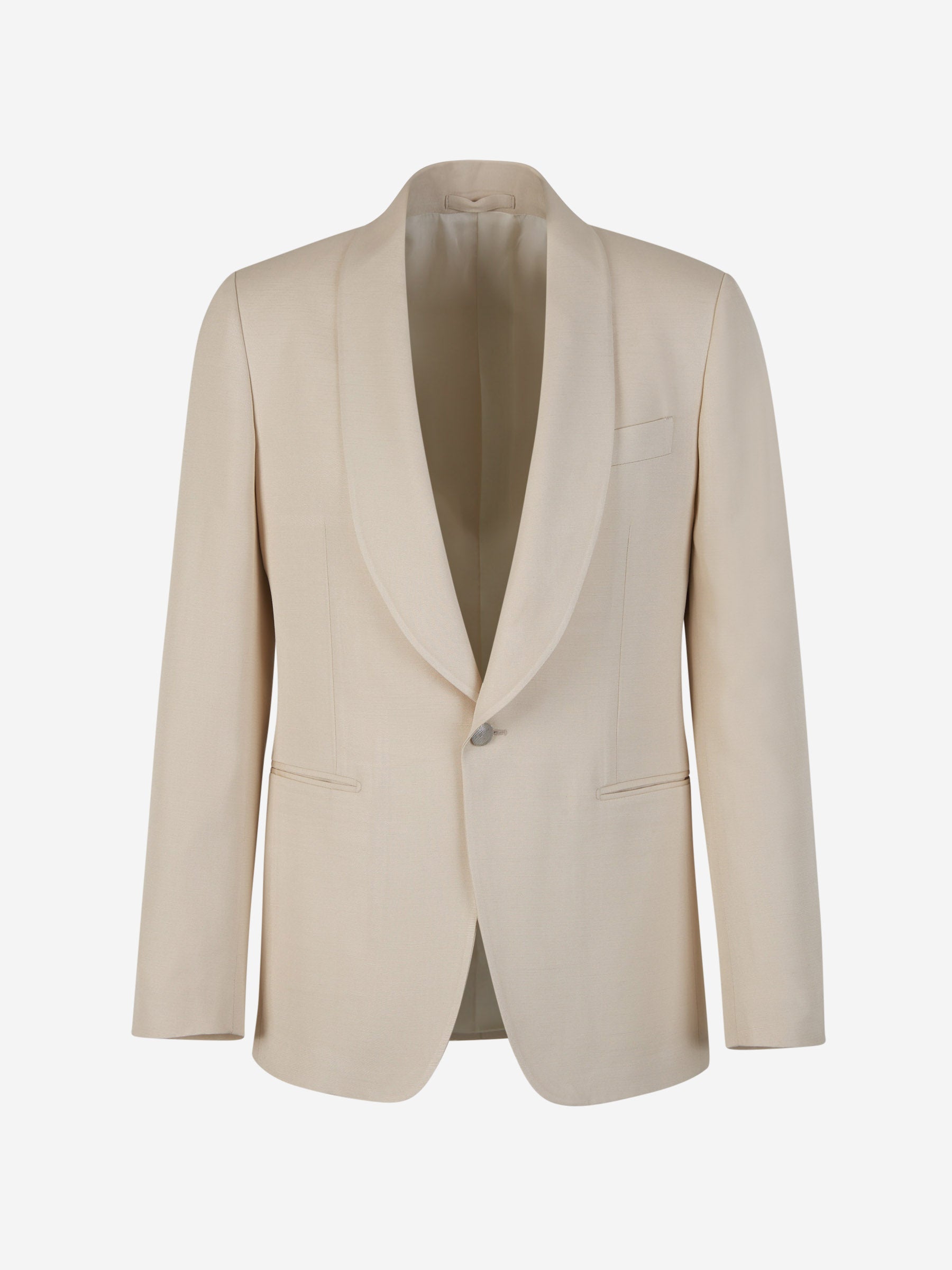 Outlet online Lardini Hombre Americana Lisa Viscosa color Crema sku 331-000126 01 - Foto 1