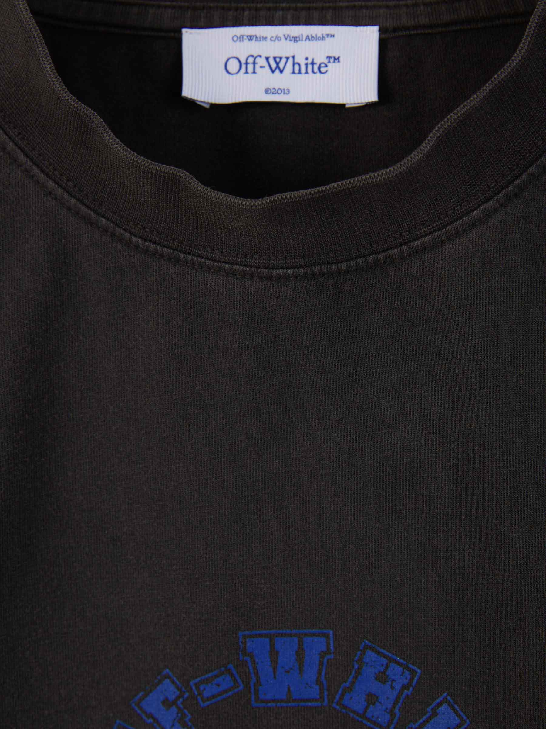 Outlet online Off-White Hombre Camiseta Estampada Algodón color Marrón Oscuro sku 553-003503 01 - Foto 3