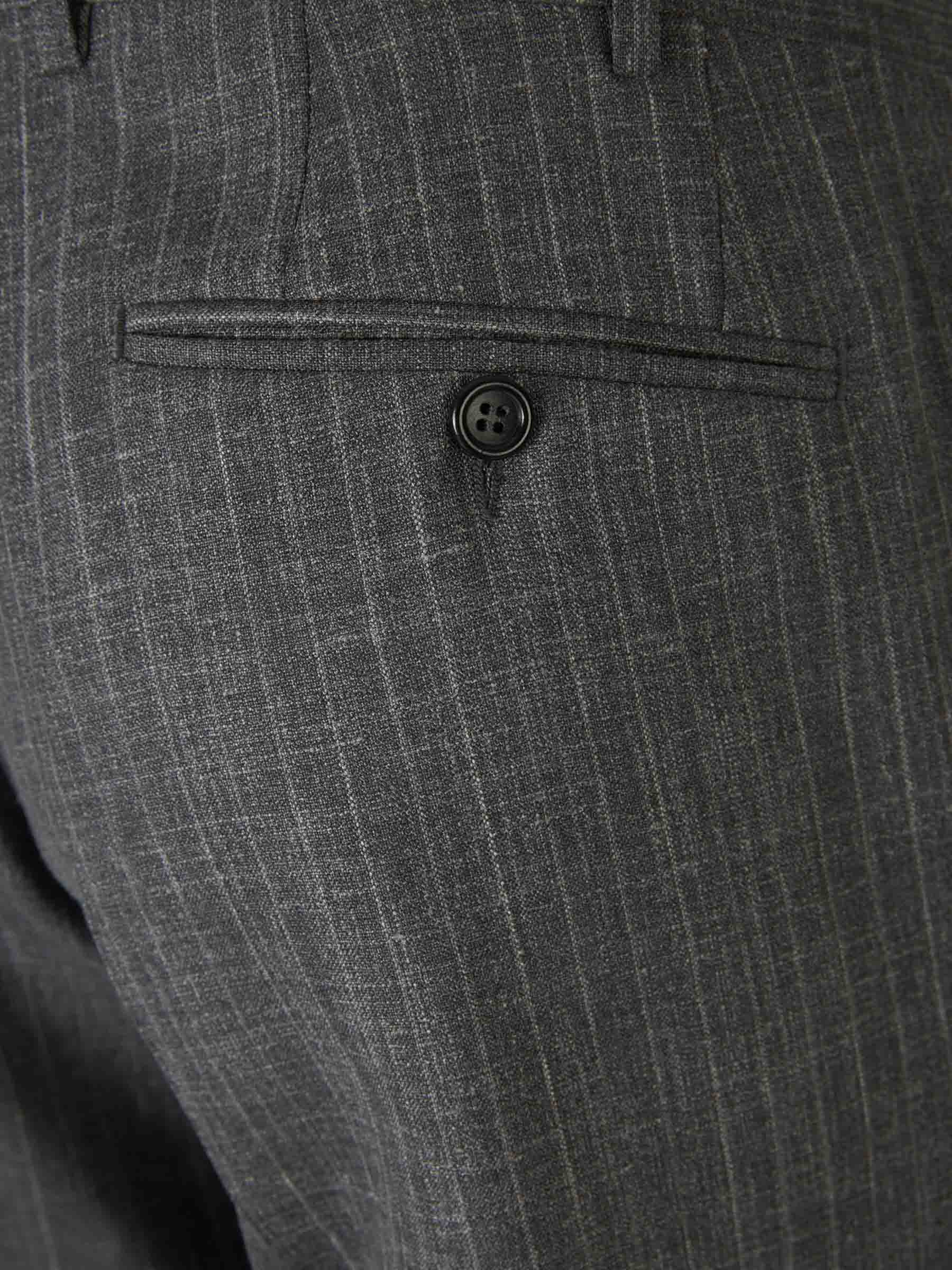 Outlet online Canali Hombre Traje Texturizado Lana color Gris Antracita sku 312-002804 01 - Foto 9