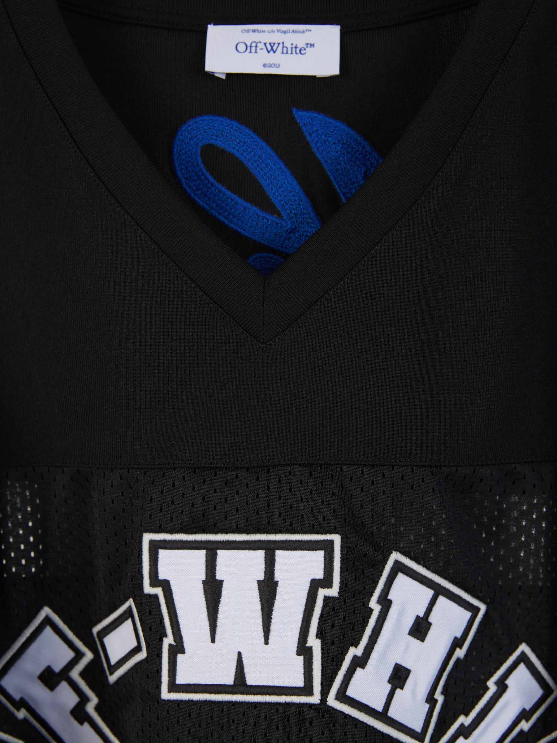 Outlet online Off-White Hombre Camiseta Football Parches color Negro sku 553-003506 01 - Foto 3