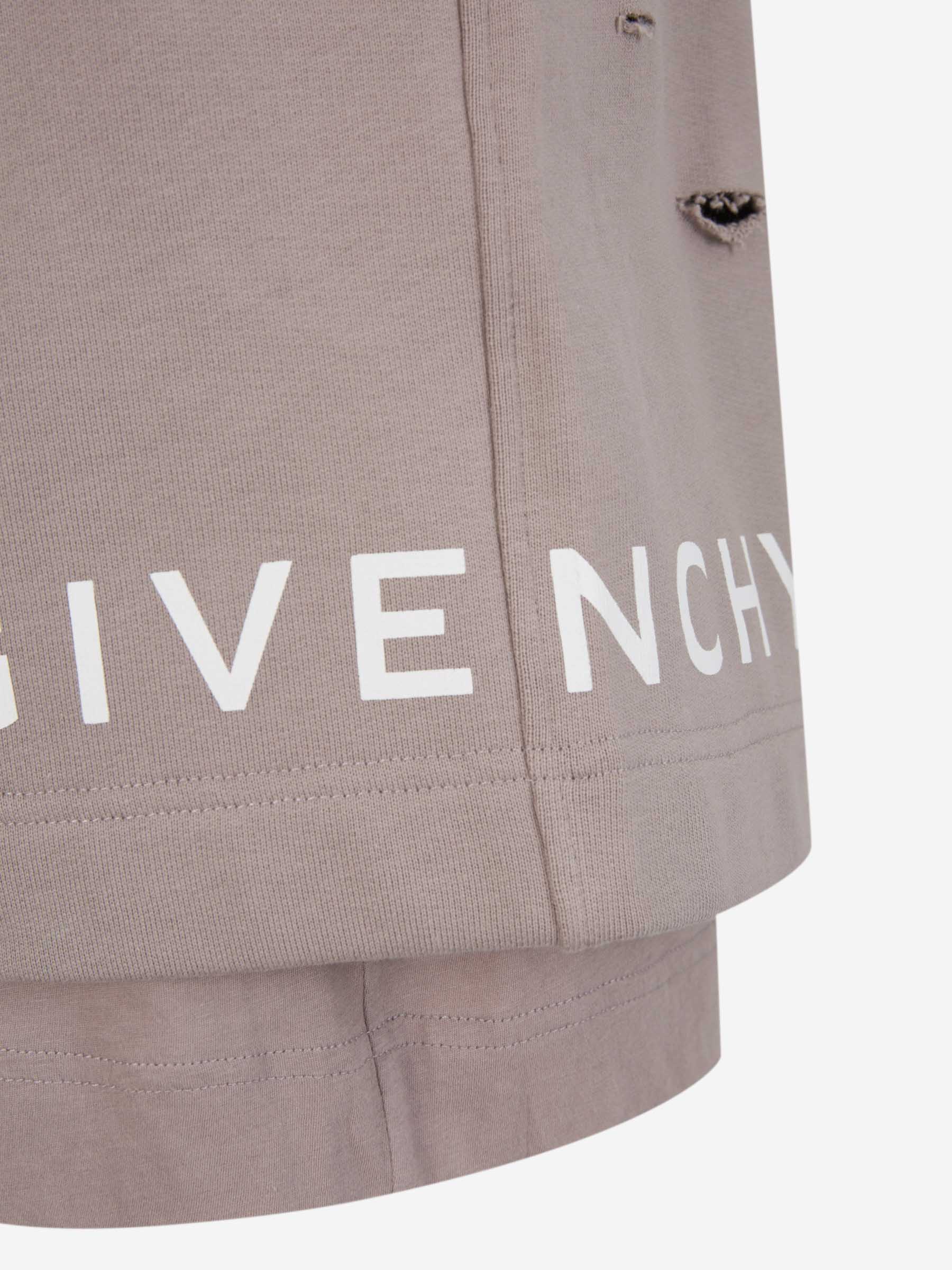 Outlet online Givenchy Hombre Bermudas Algodón Logo color Topo sku 523-000934 01 - Foto 5