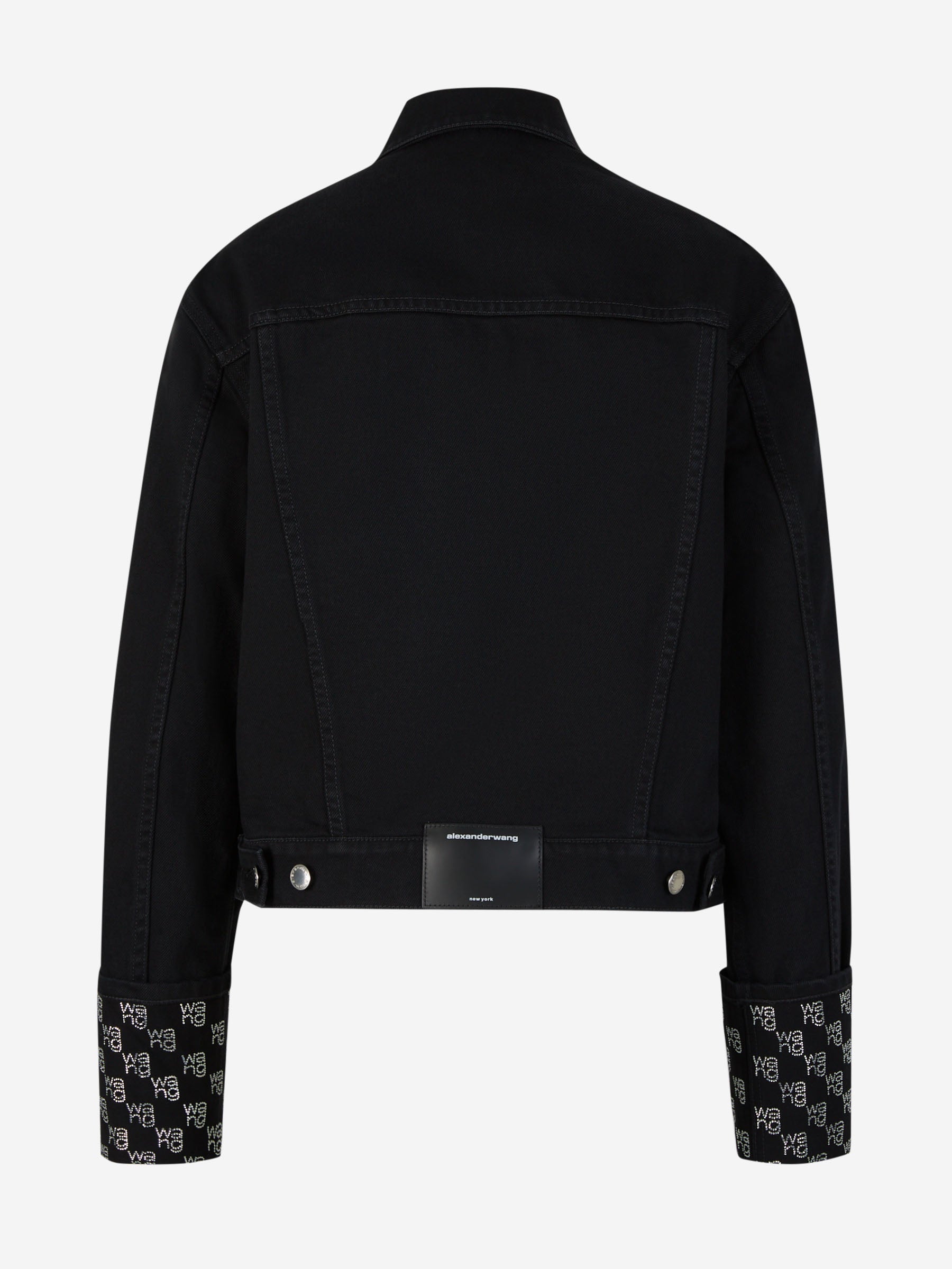 Outlet online Alexander Wang Mujer Cazadora Denim Cristales color Negro sku 772-001291 01 - Foto 2