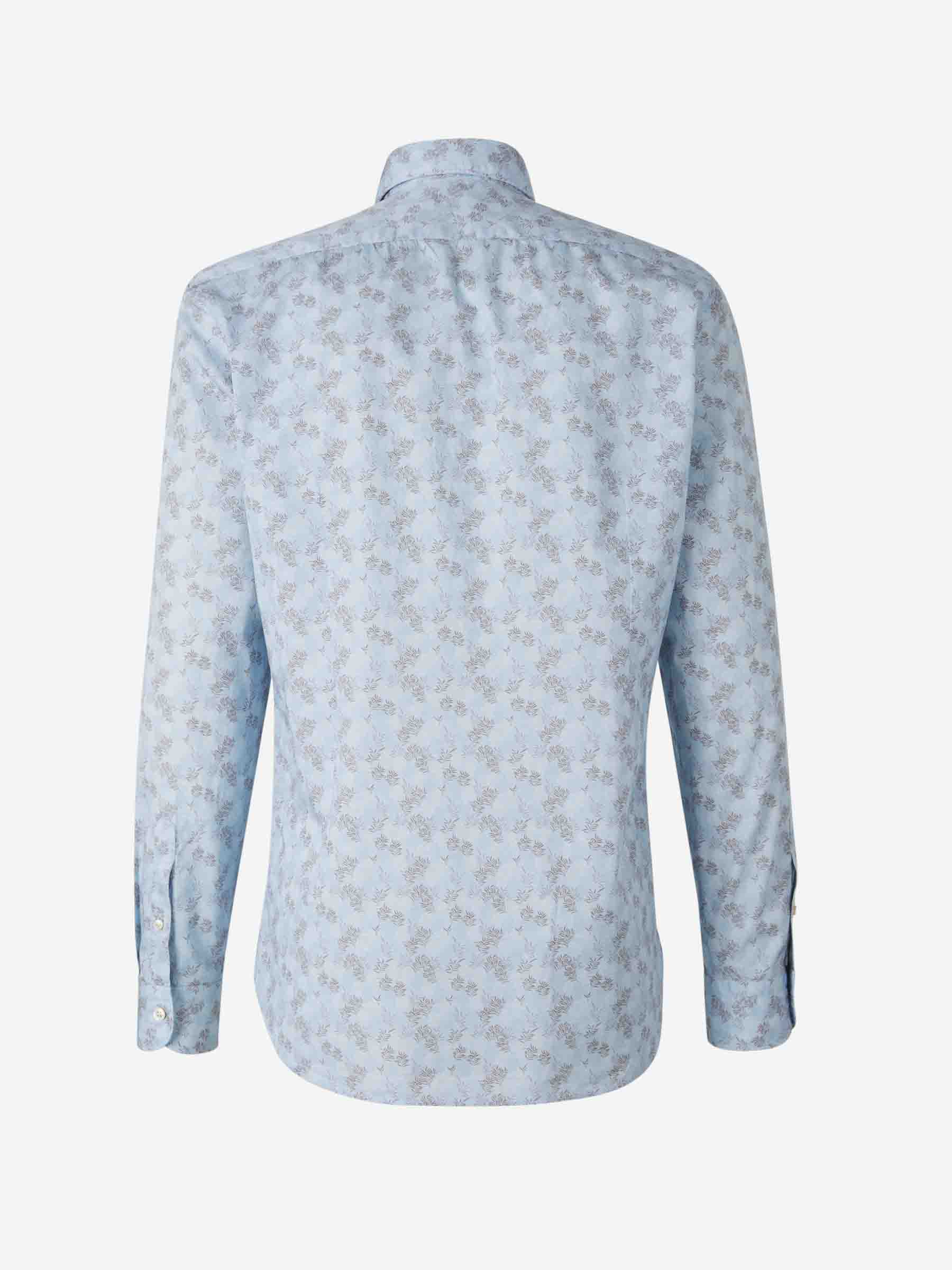Vincenzo di Ruggiero Camisa Firenze Hojas color Azul Celeste sku 531-006356 01 - Foto 4