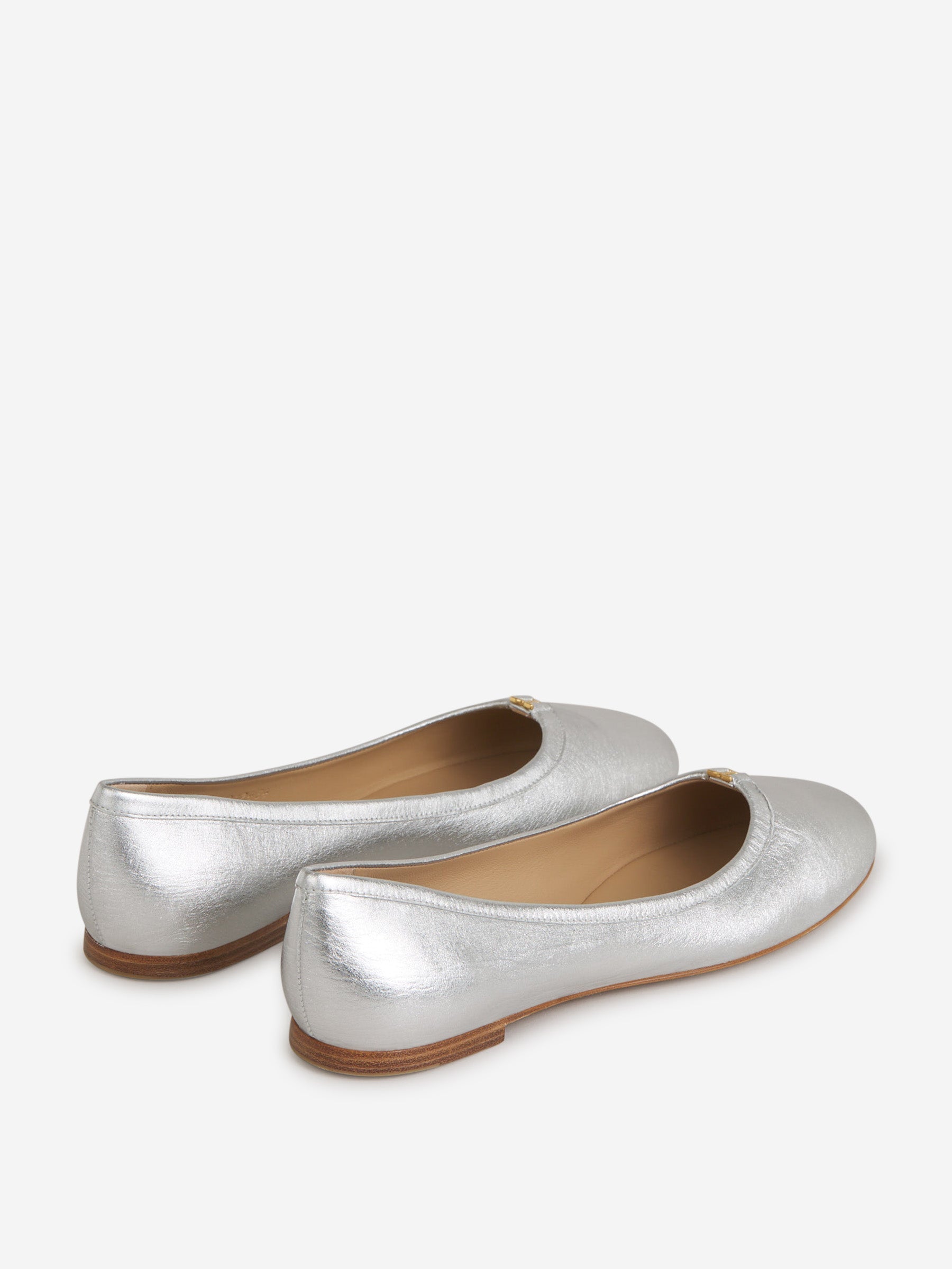 Outlet online Chloé Mujer Bailarinas Marcie Metalizadas color Plateado sku 800-005175 00 - Foto 3
