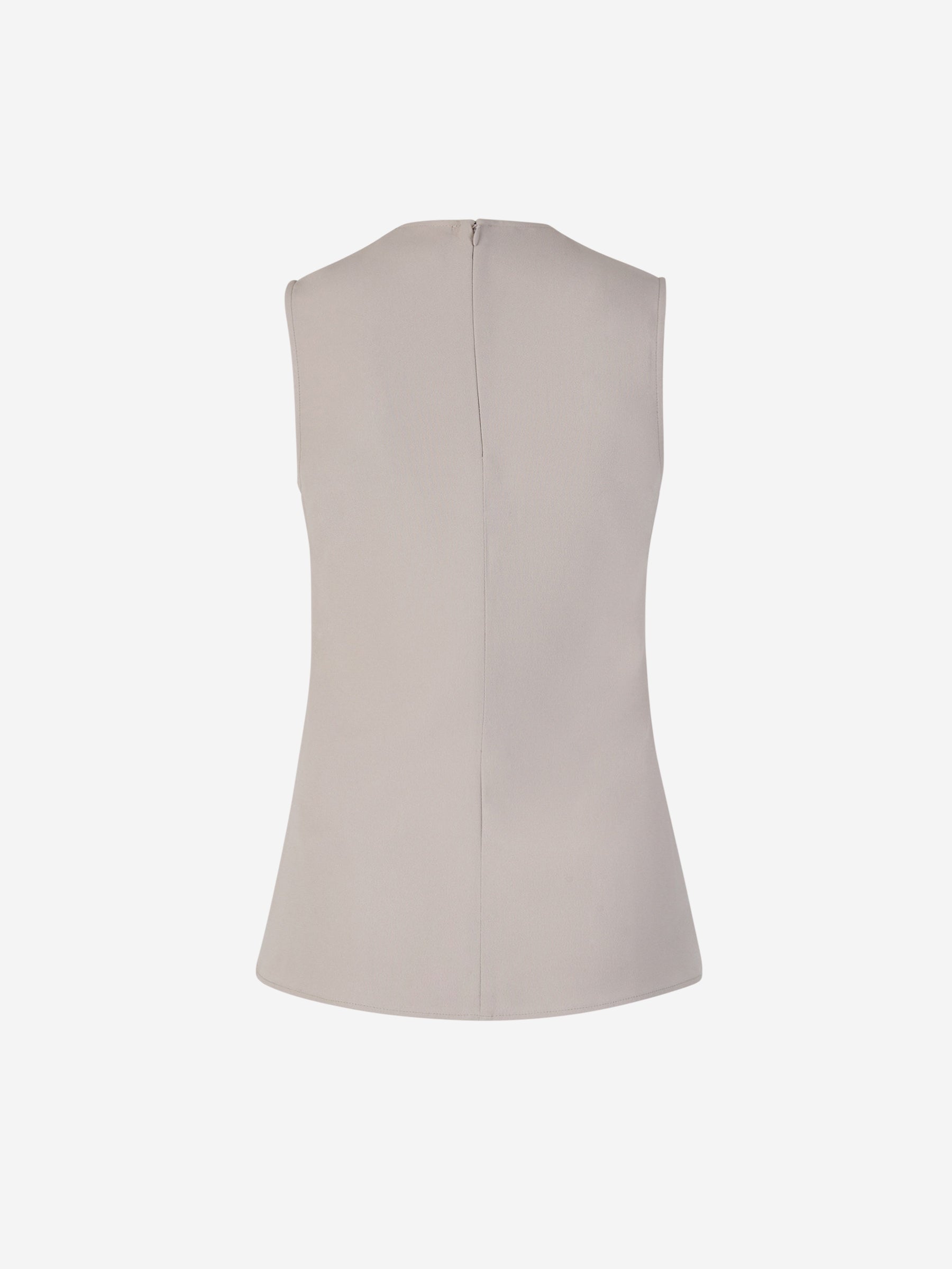 Outlet online Ami Paris Mujer Top Fluido Viscosa color Gris Piedra sku 703-002078 01 - Foto 2