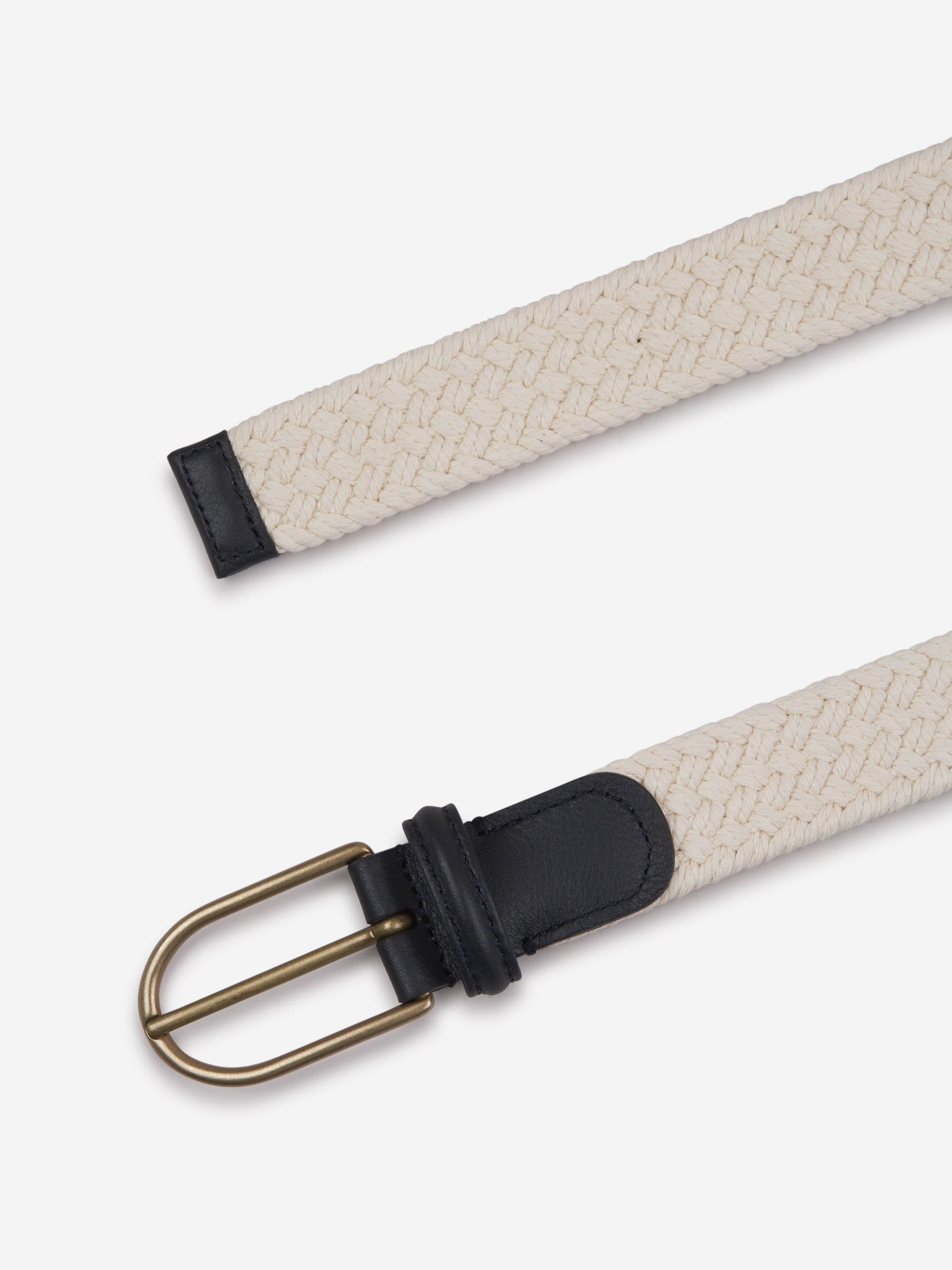 Outlet online Santa Eulalia Hombre Cinturón Punto Crochet color Blanco sku 621-000239 01 - Foto 2