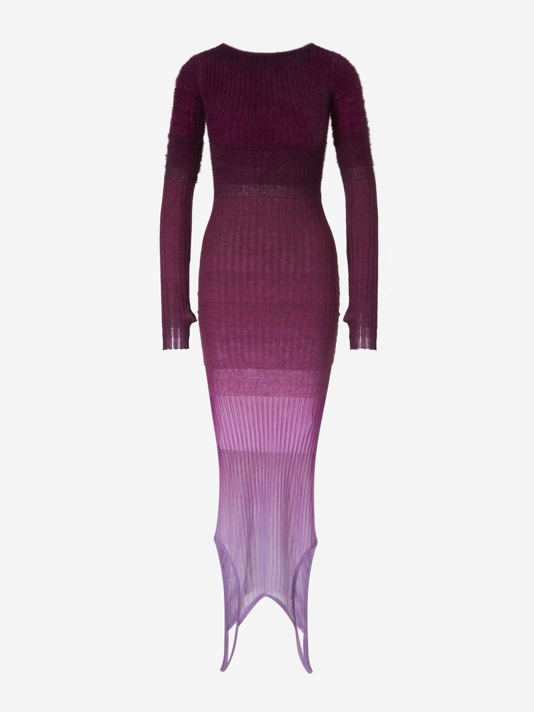Outlet online The Attico Mujer Vestido Midi Degradè color Burdeos sku 721-000270 01 - Foto 1