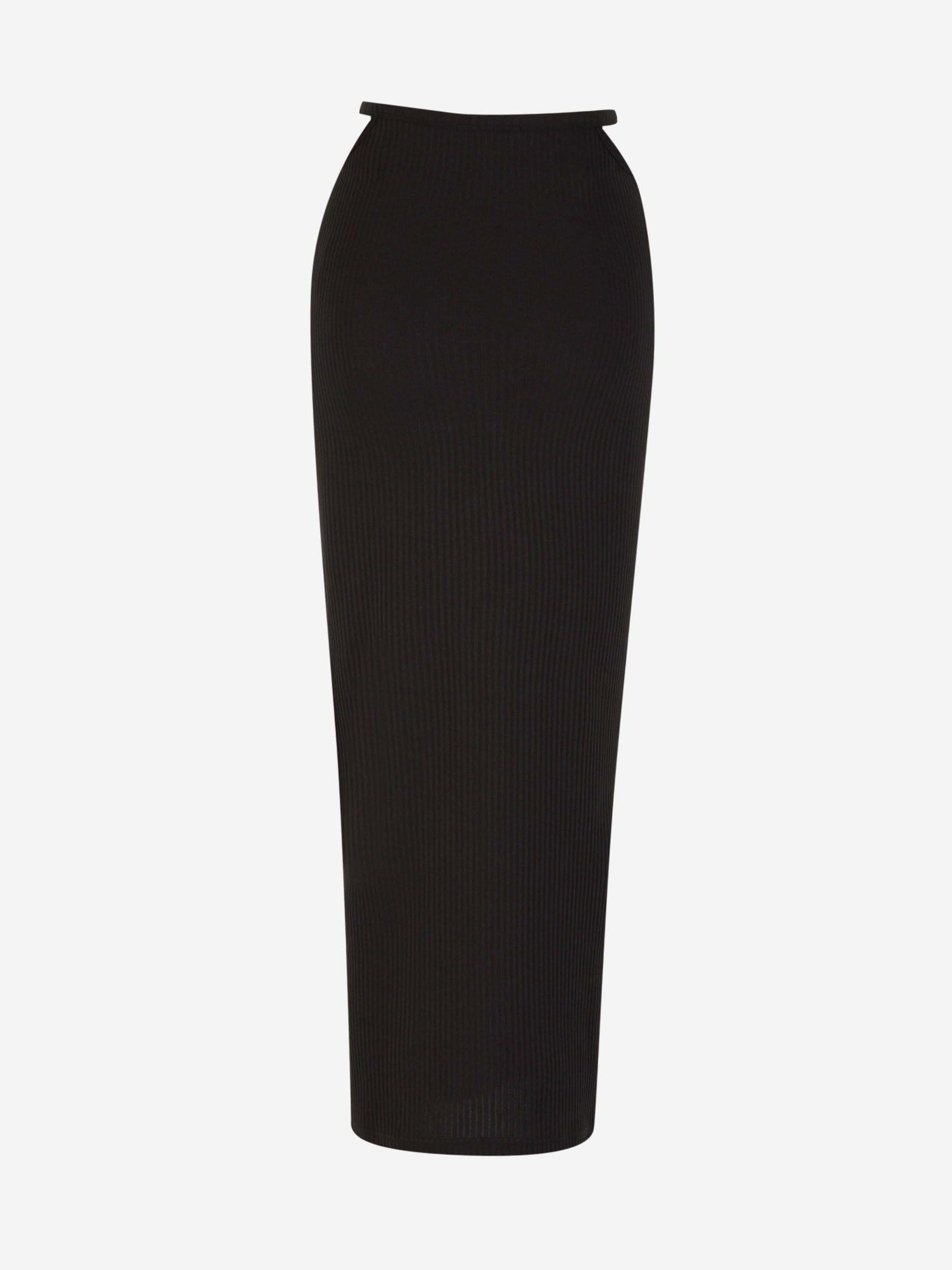 Outlet online Alexander Wang Mujer Falda Maxi Canalé color Negro sku 750-001442 01 - Foto 2