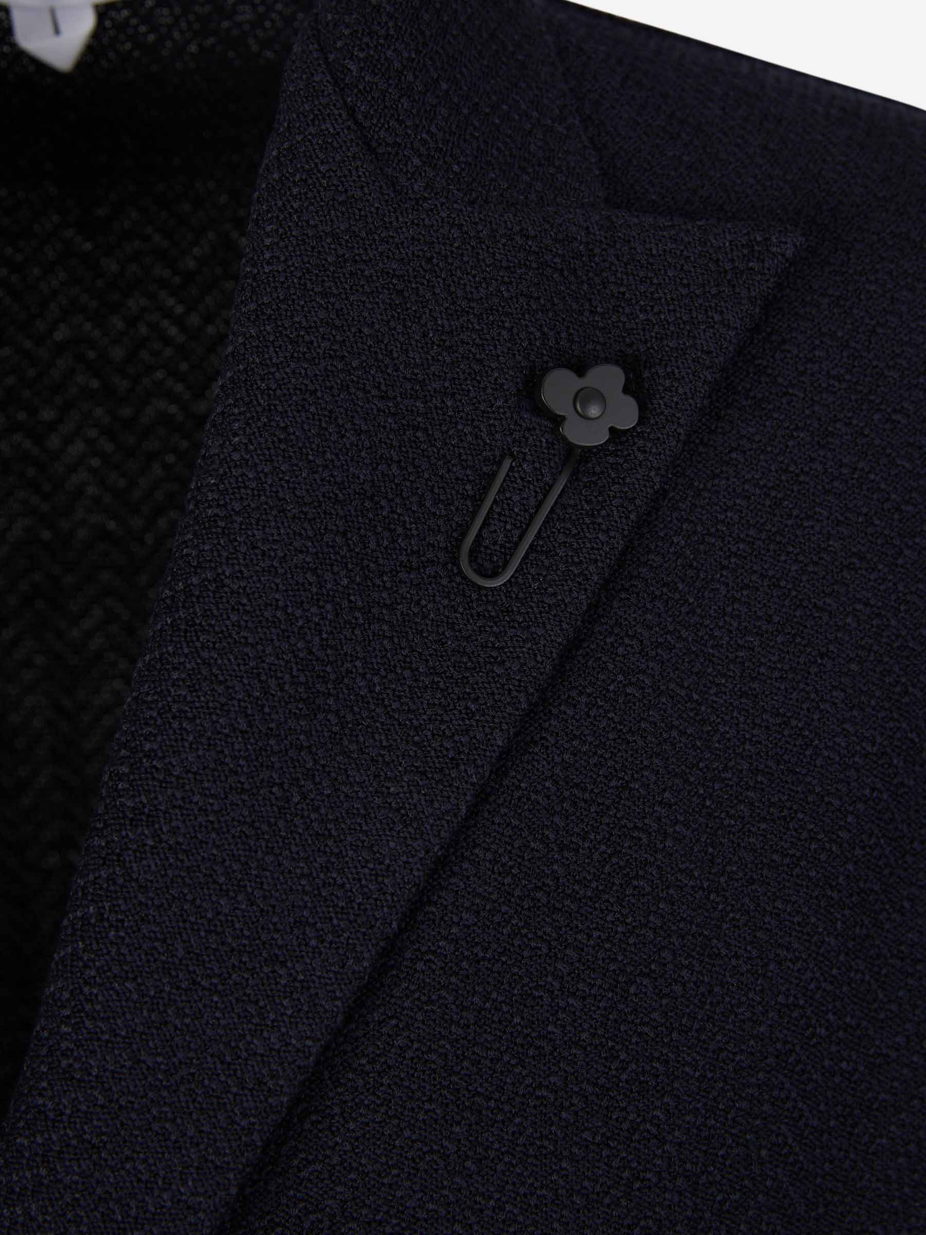 Outlet online Lardini Hombre Americana Texturizada Algodón color Azul Noche sku 302-003423 01 - Foto 3
