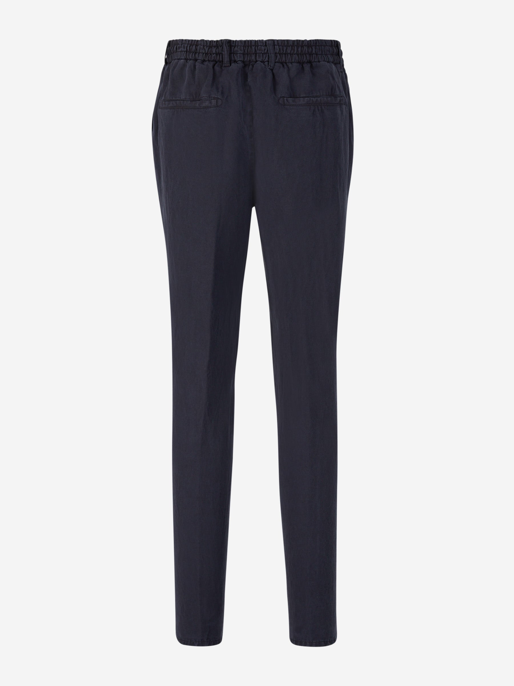 Outlet online Santa Eulalia Hombre Joggers Fluidos Lino color Azul Marino sku 521-003035 04 - Foto 2