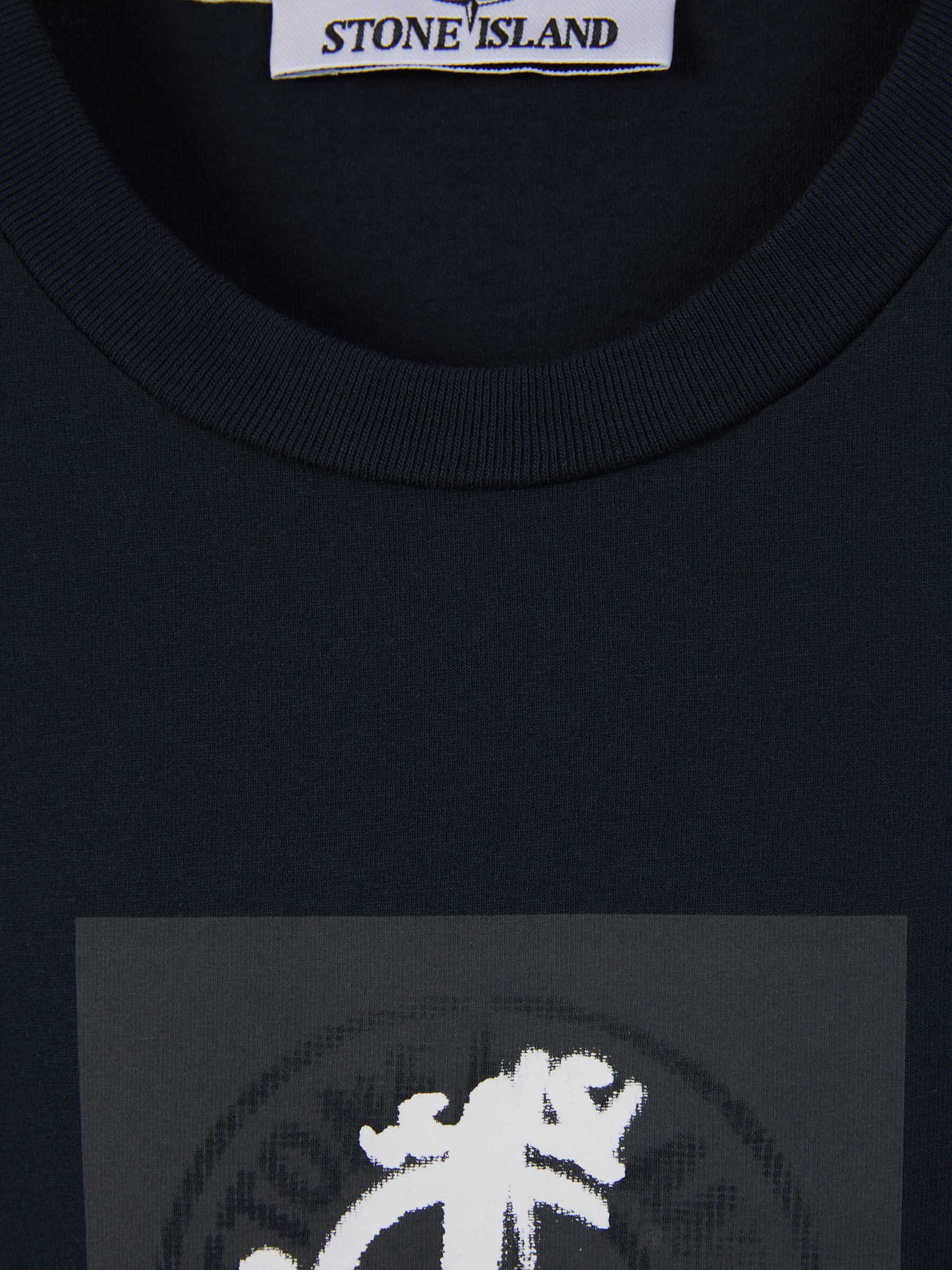 Outlet online Stone Island Hombre Camiseta Estampada Algodón color Azul Noche sku 553-003682 02 - Foto 3