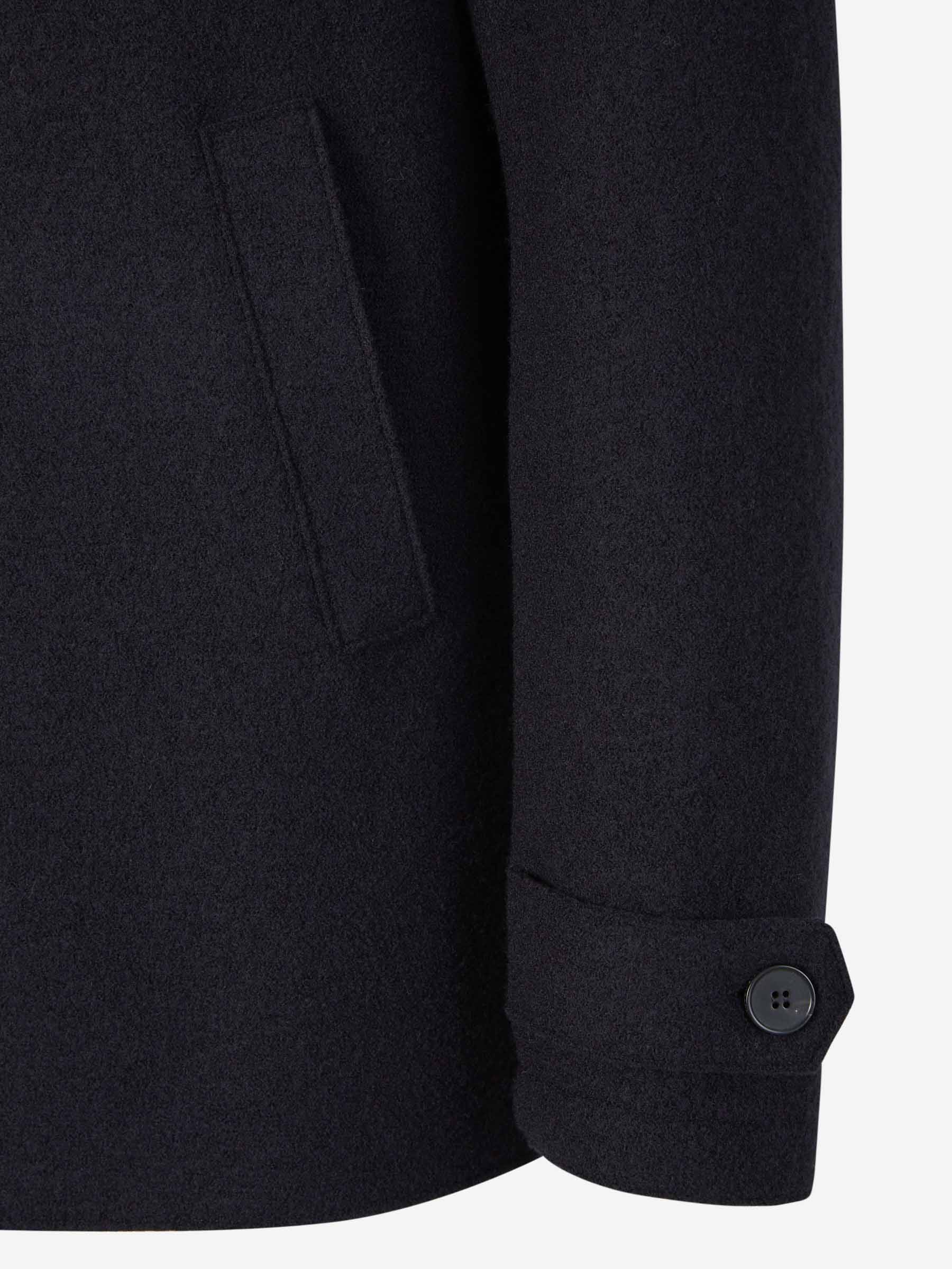 Harris Wharf Abrigo Cruzado Lana color Negro sku 502-001539 02 - Foto 4